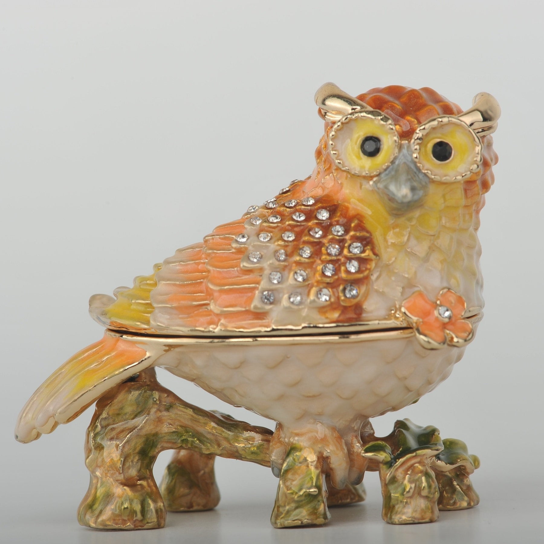 Keren Kopal Orange Yellow and White Owl