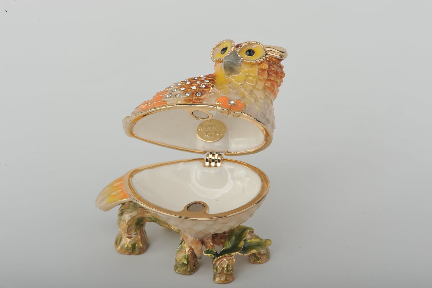 Keren Kopal Orange Yellow and White Owl