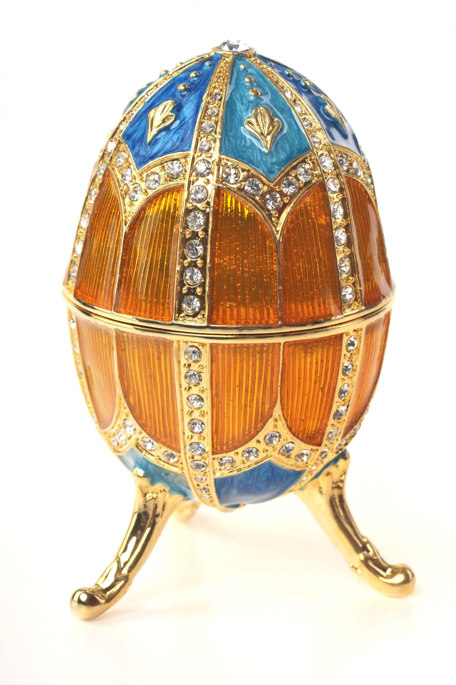 Keren Kopal Orange & Blue Faberge Egg