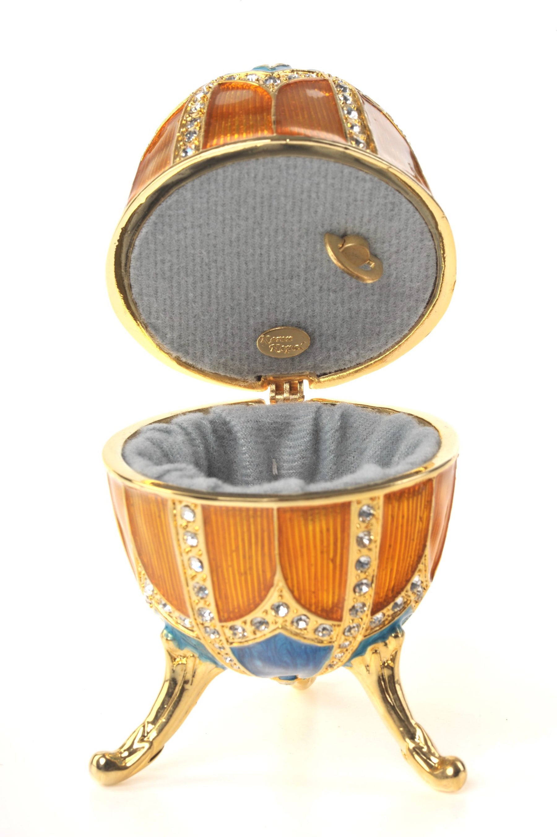 Keren Kopal Orange & Blue Faberge Egg