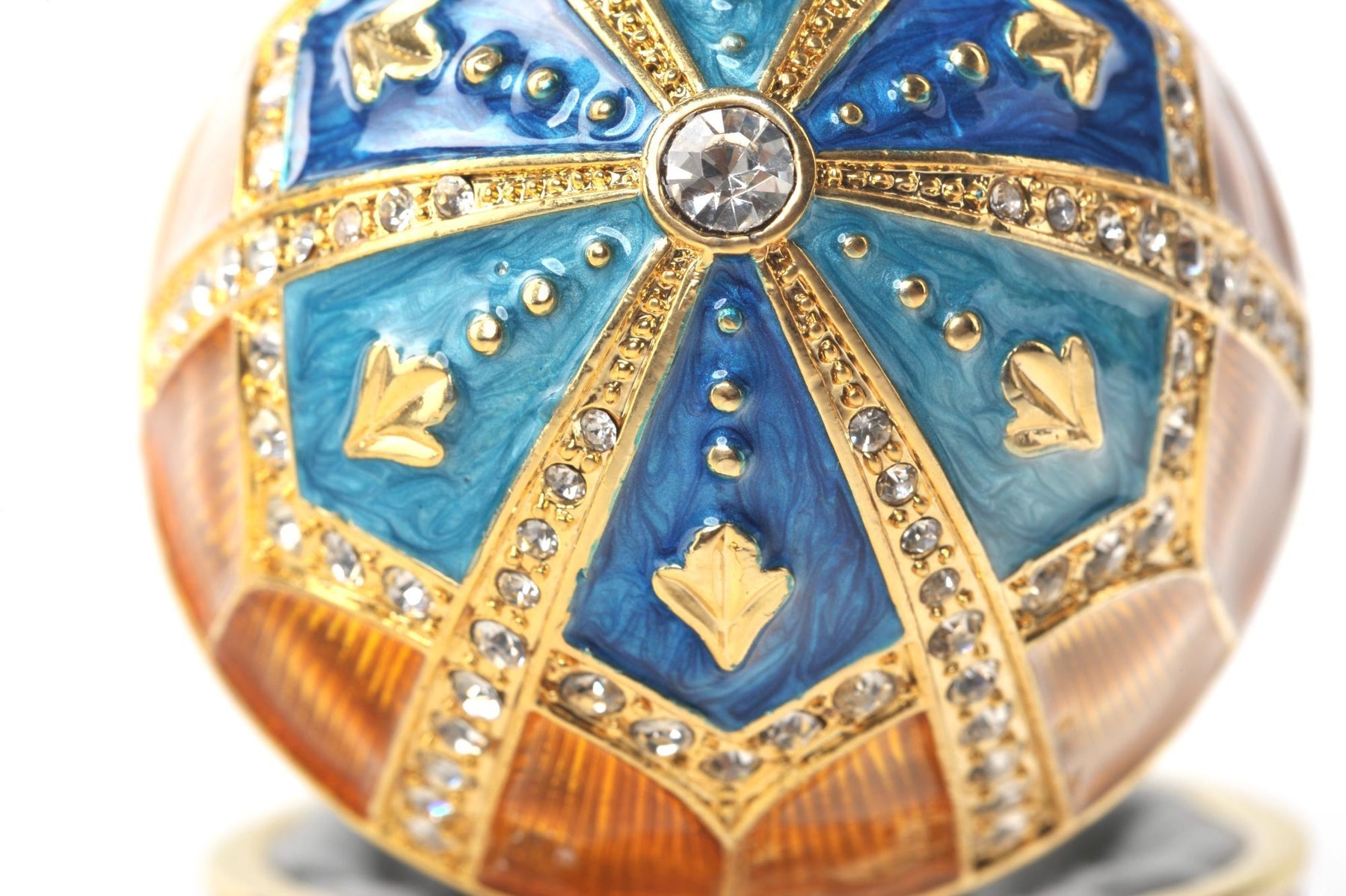Keren Kopal Orange & Blue Faberge Egg