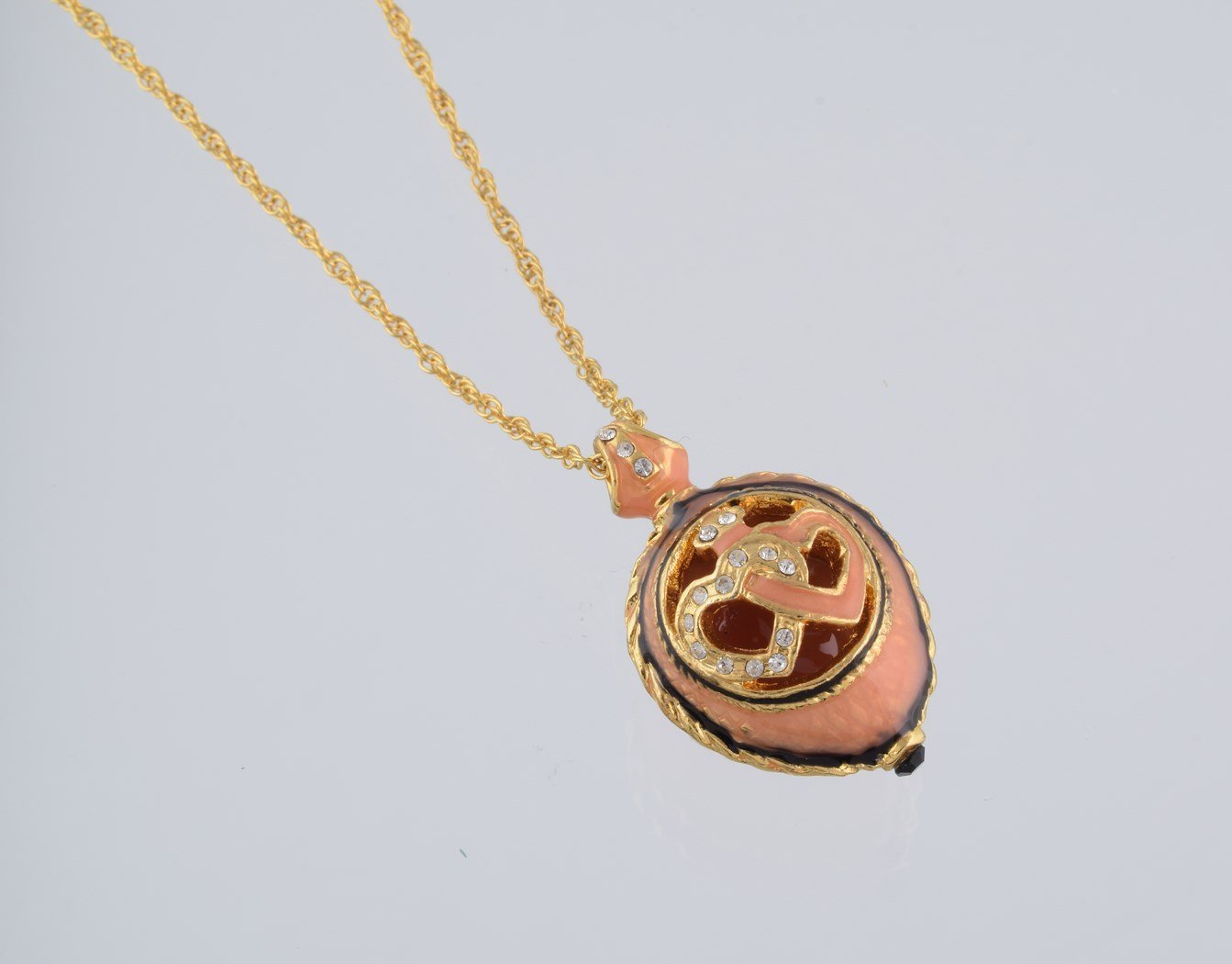 Keren Kopal Peach Love Egg Pendant Necklace