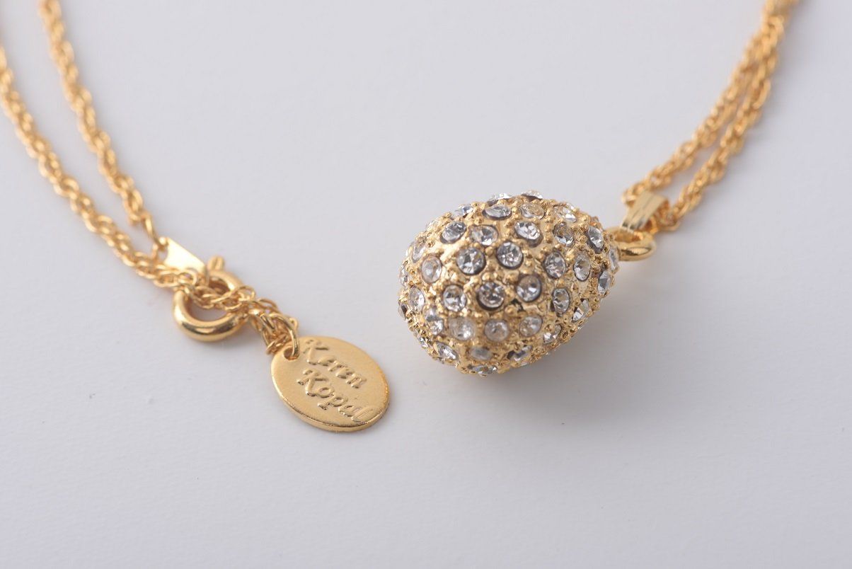 Keren Kopal Gold Plated Egg Pendant