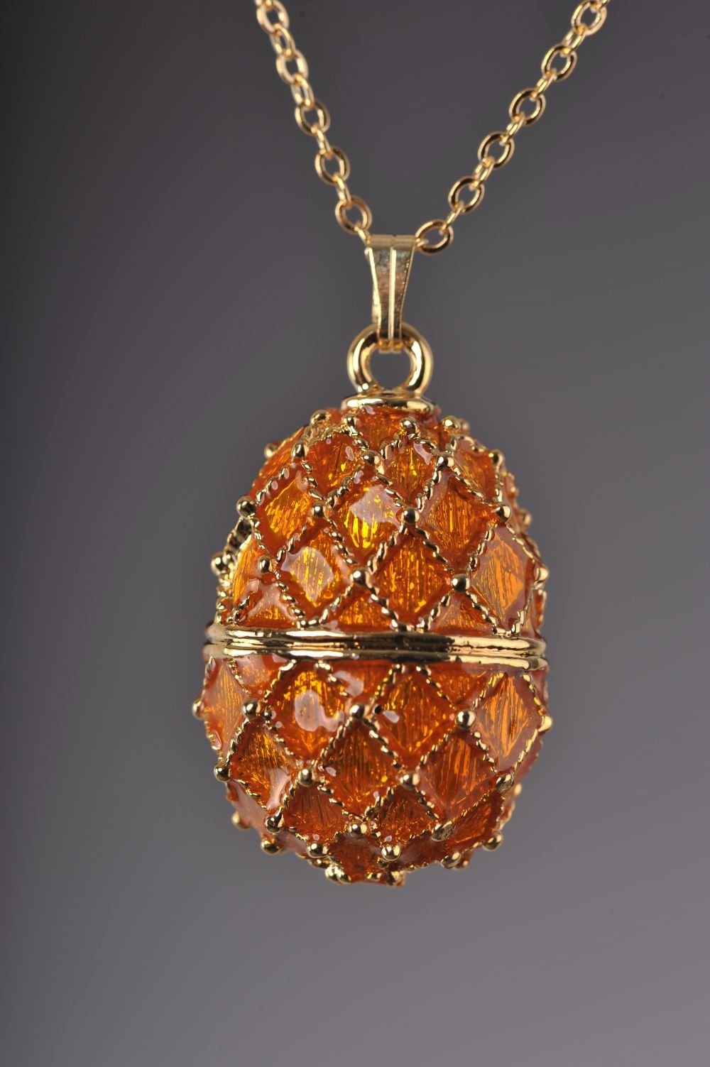 Keren Kopal Orange Egg Pendant Necklace