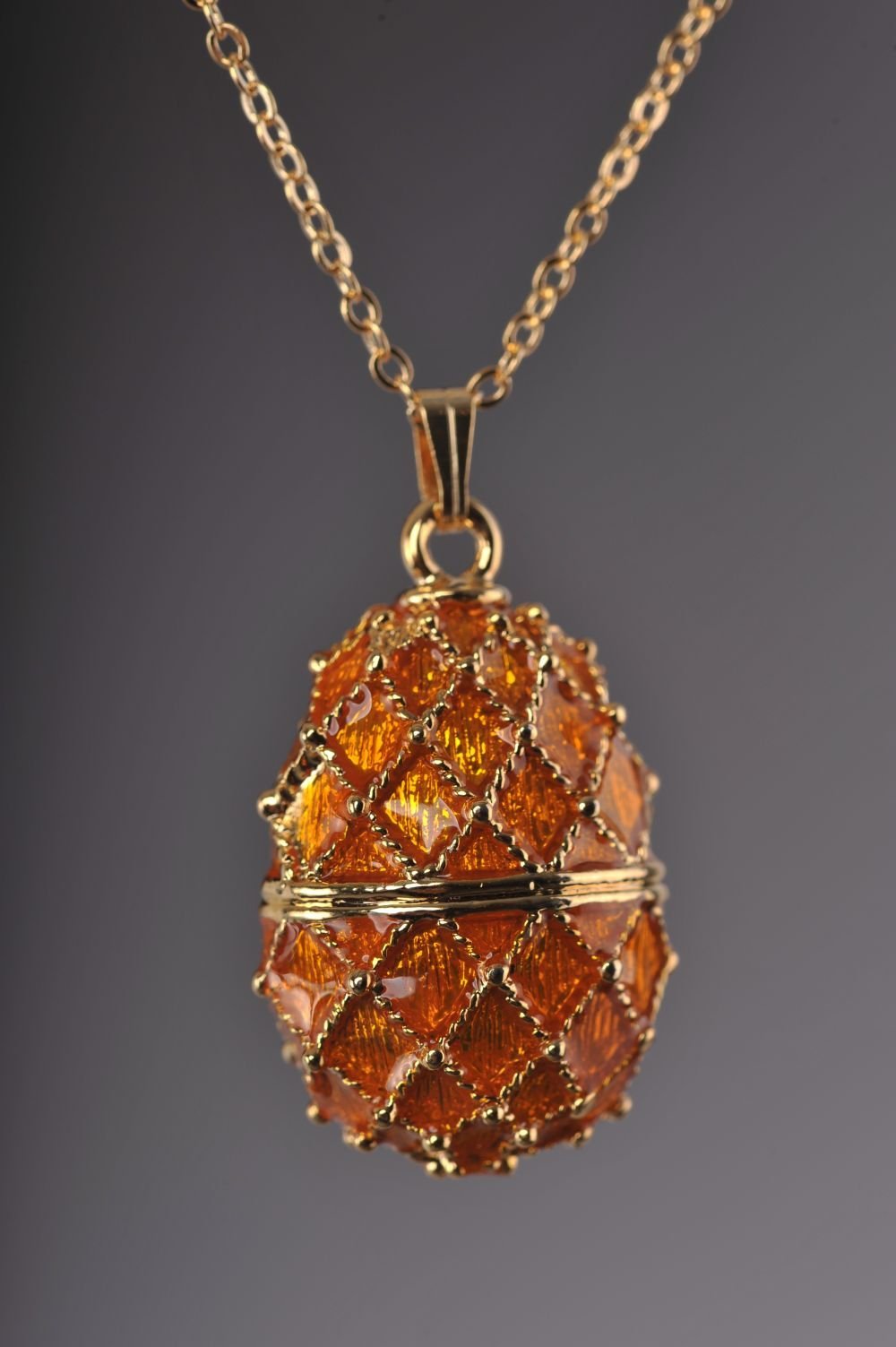 Keren Kopal Orange Egg Pendant Necklace