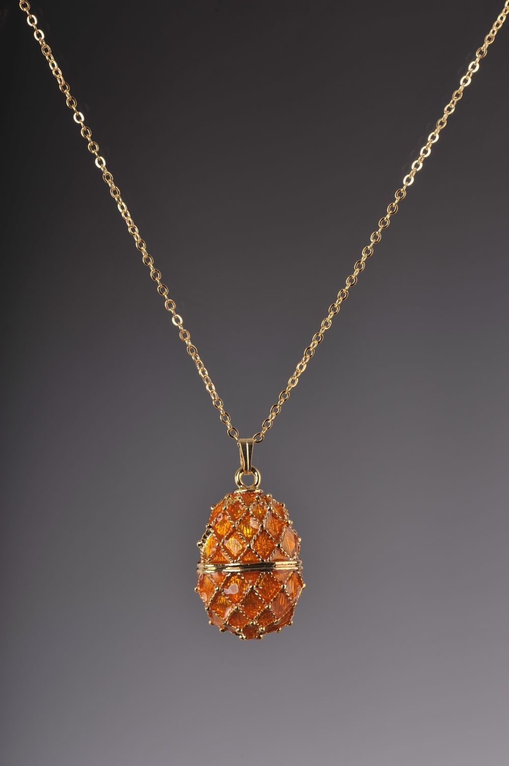 Keren Kopal Orange Egg Pendant Necklace