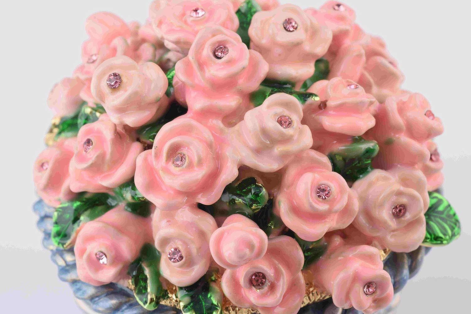 Keren Kopal Pink Flowers in Basket