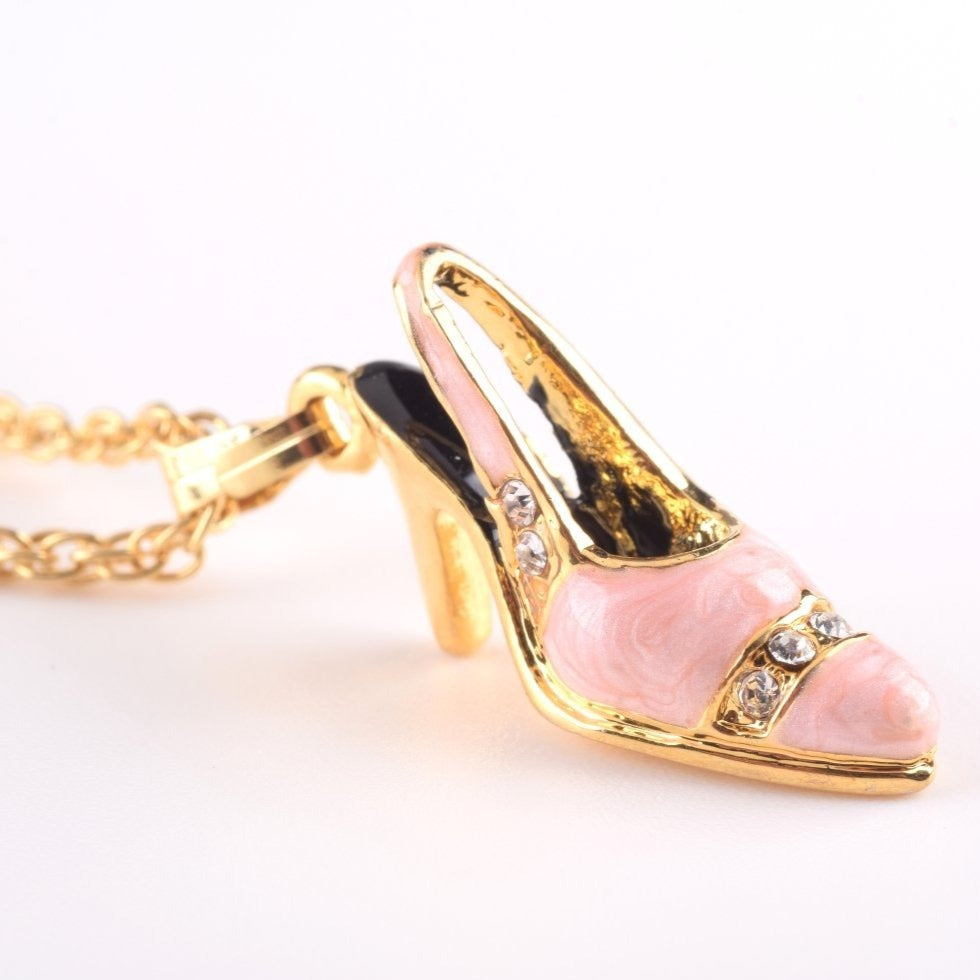 Keren Kopal Pink Shoe Pendant Necklace
