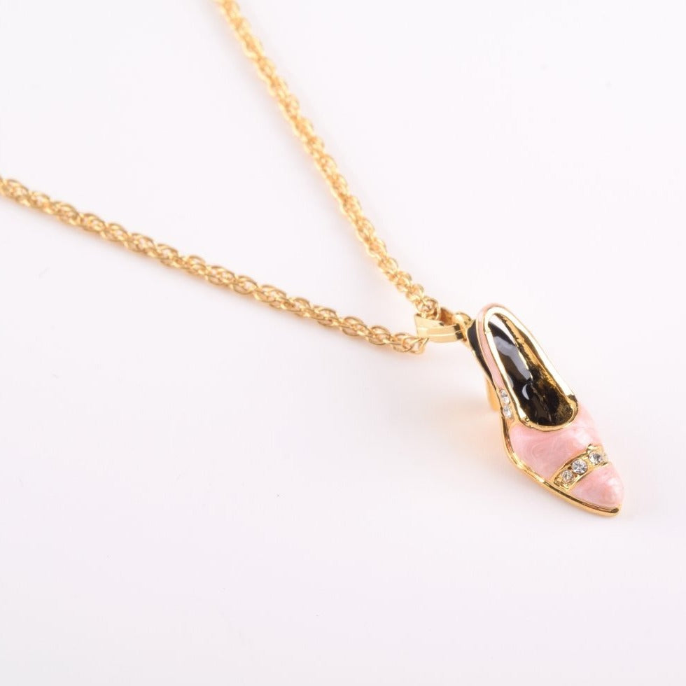 Keren Kopal Pink Shoe Pendant Necklace