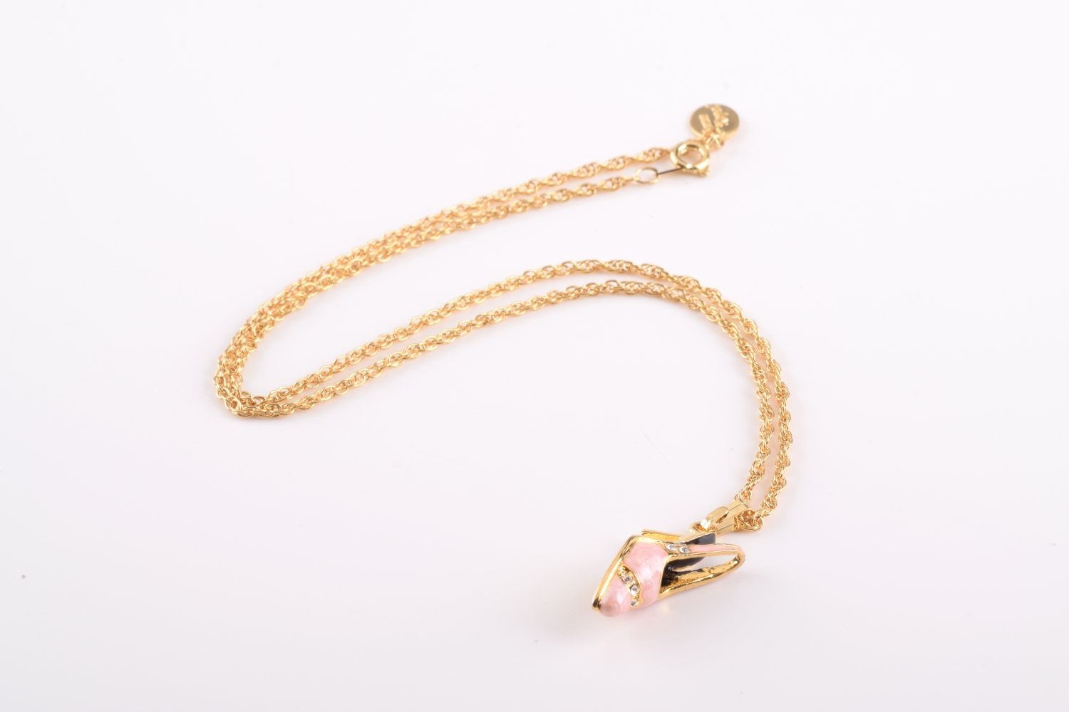 Keren Kopal Pink Shoe Pendant Necklace