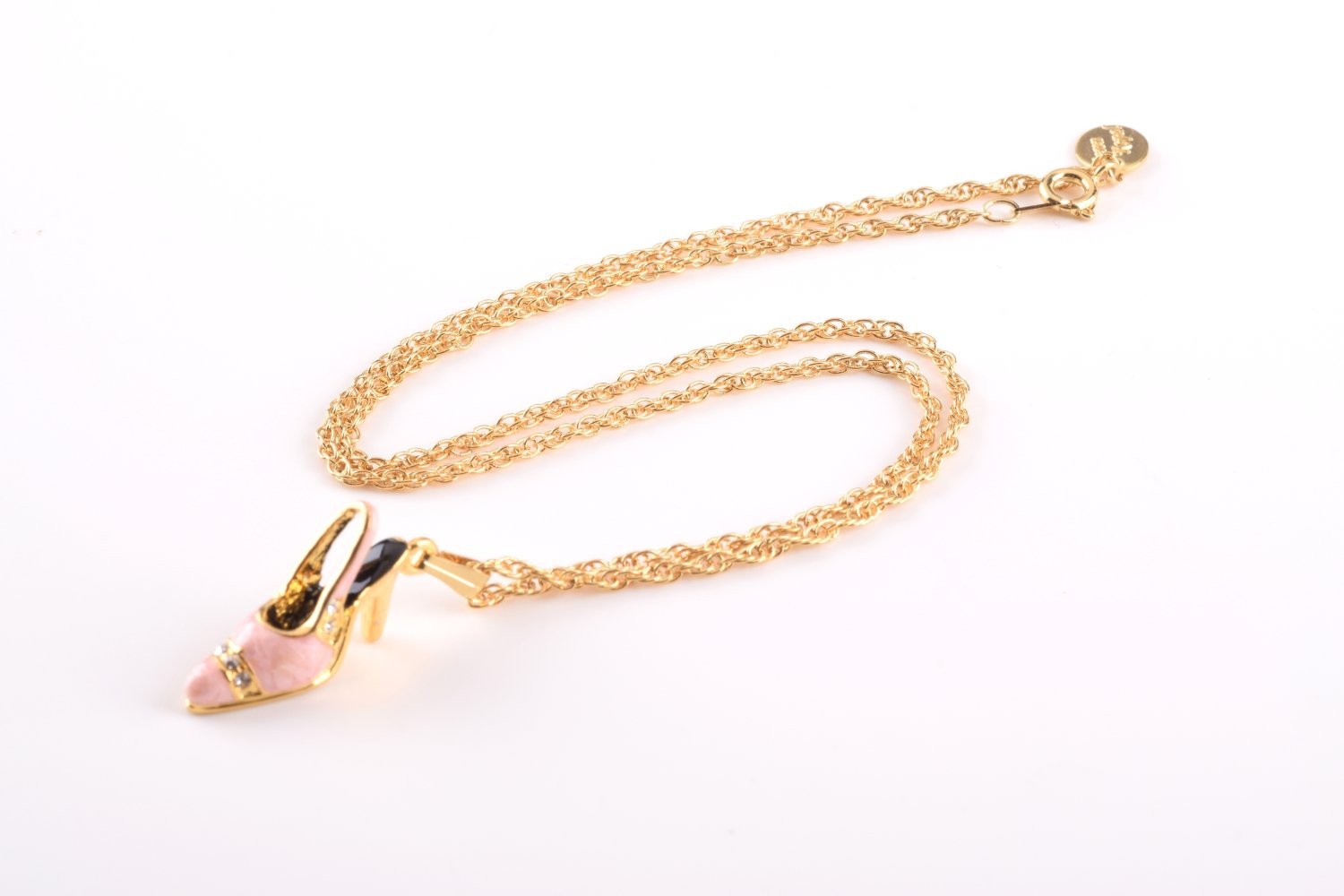 Keren Kopal Pink Shoe Pendant Necklace