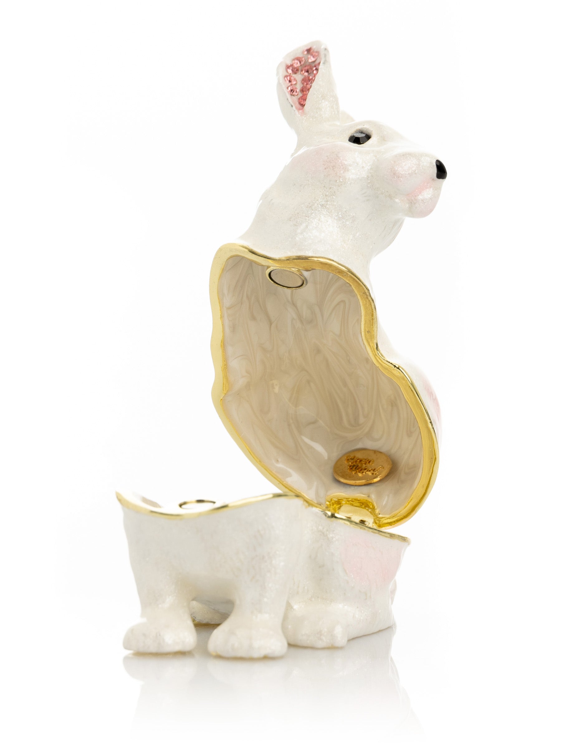 Keren Kopal White Bunny Trinket Box