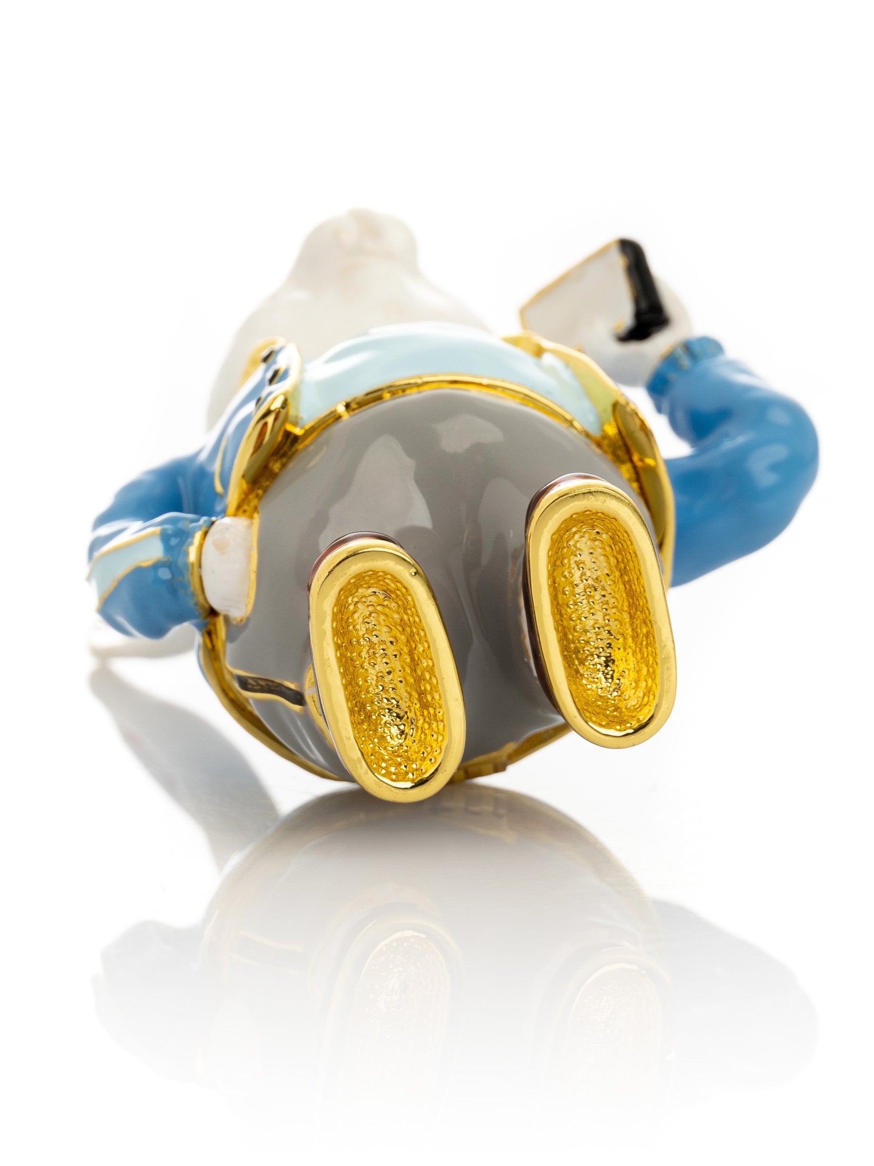 Keren Kopal Businessman Rabbit with Cellphone Trinket Box