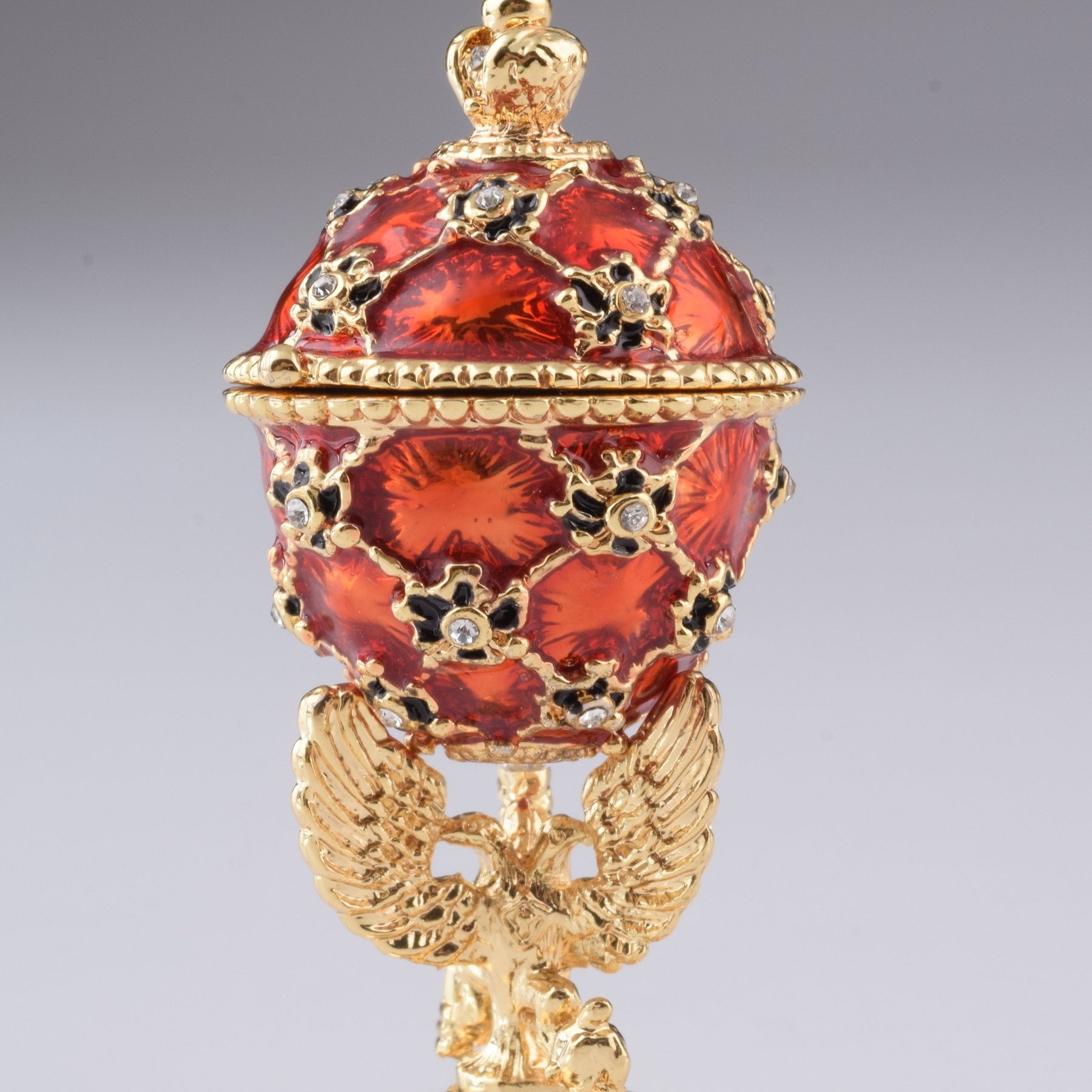 Keren Kopal Red Faberge Egg with Car Inside