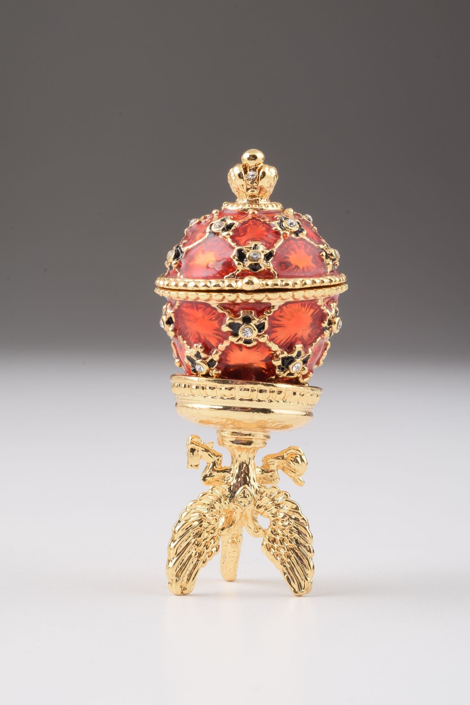 Keren Kopal Red Faberge Egg with Car Inside