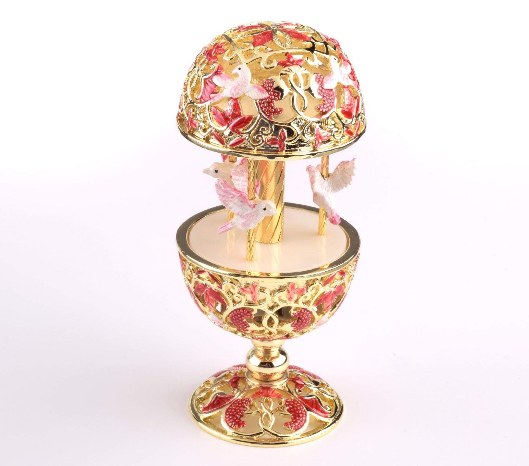 Keren Kopal Red Faberge Egg with Doves