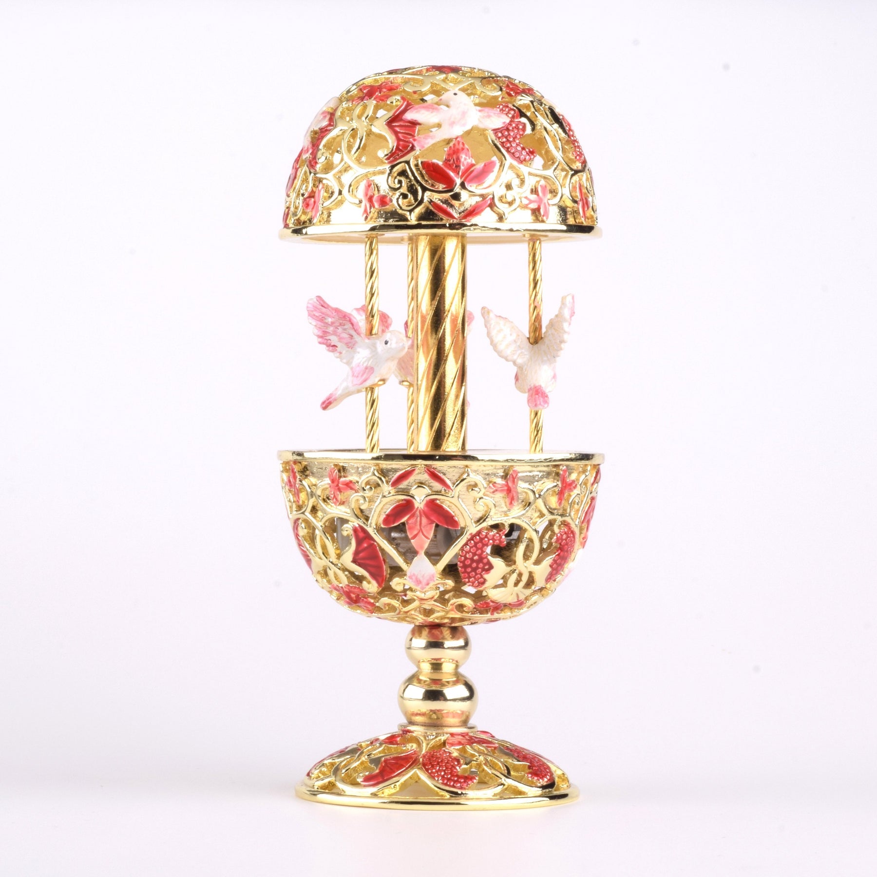 Keren Kopal Red Faberge Egg with Doves