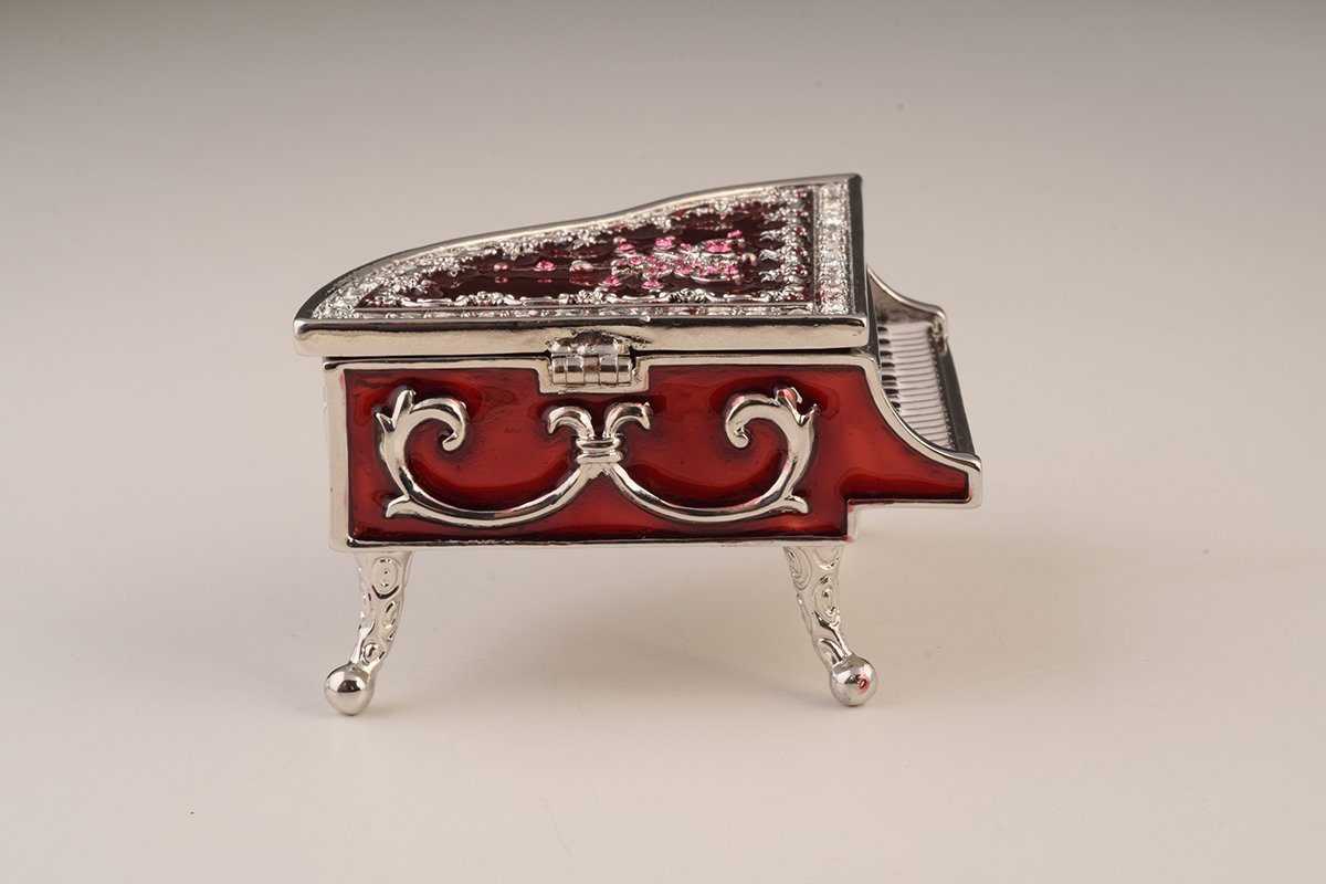 Keren Kopal Red Piano Trinket Box