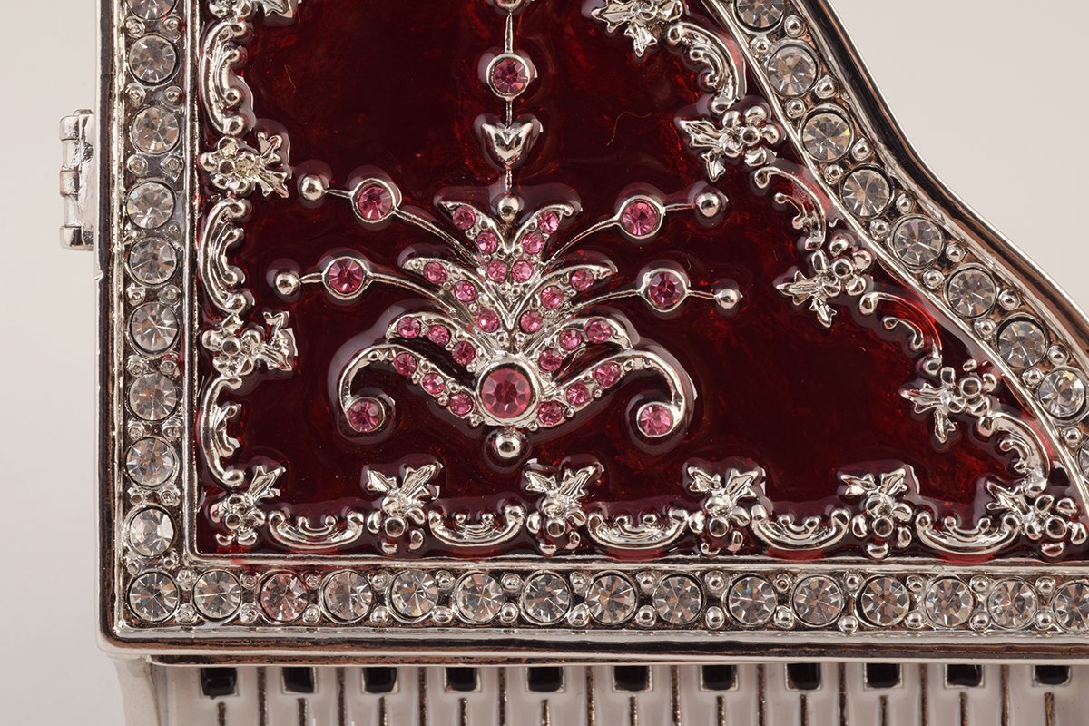Keren Kopal Red Piano Trinket Box