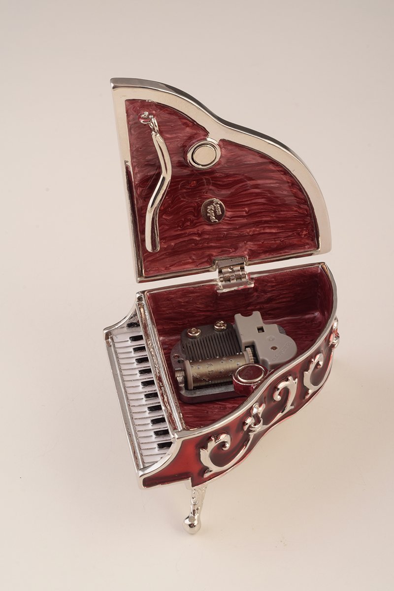 Keren Kopal Red Piano Trinket Box
