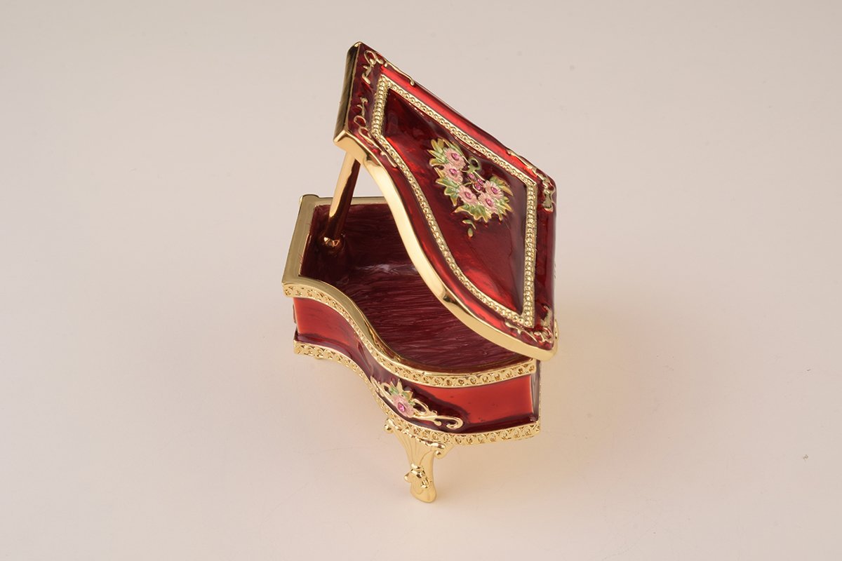 Keren Kopal Red Piano Trinket Box