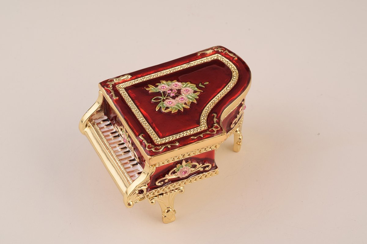 Keren Kopal Red Piano Trinket Box