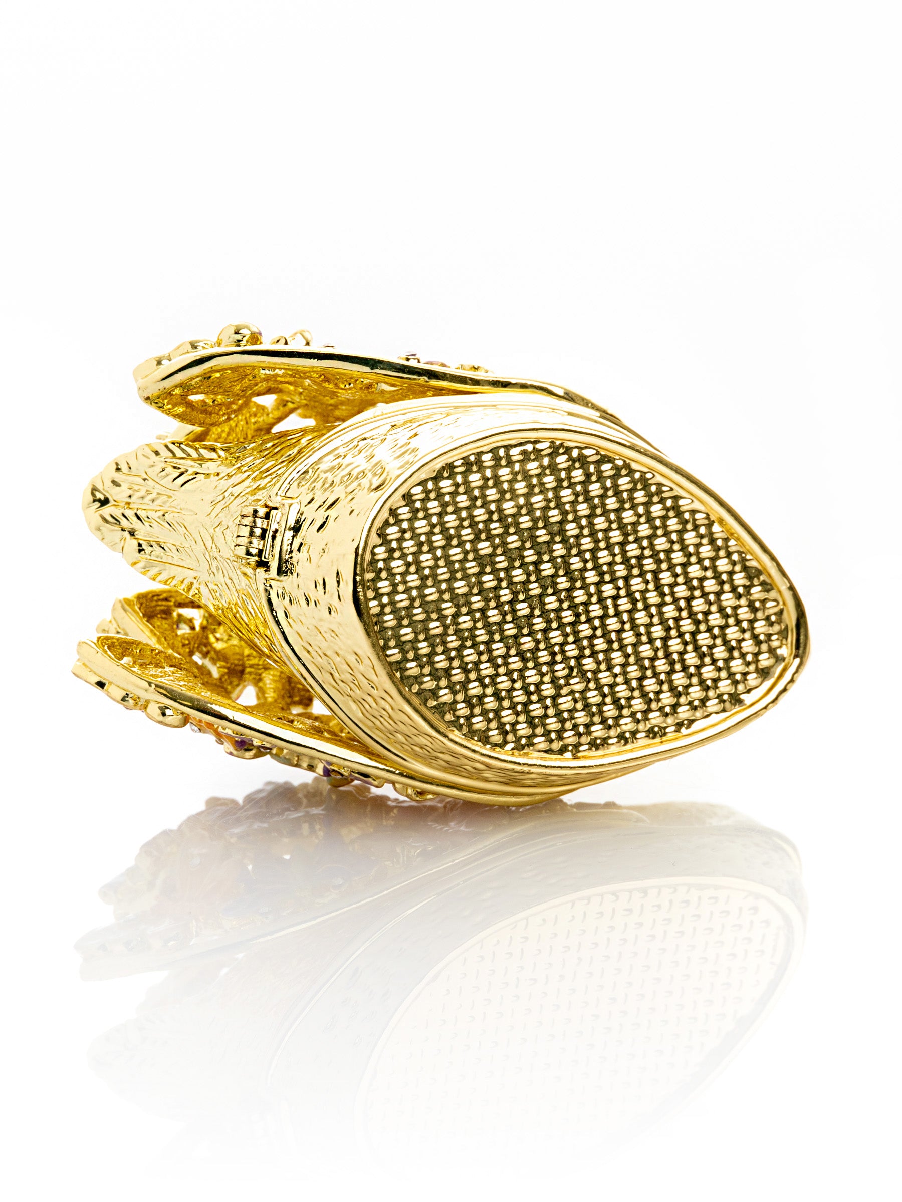 Keren Kopal Golden Swan Decorated with Butterflies