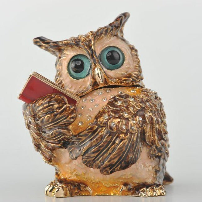 Keren Kopal Sophisticated Owl with a Book