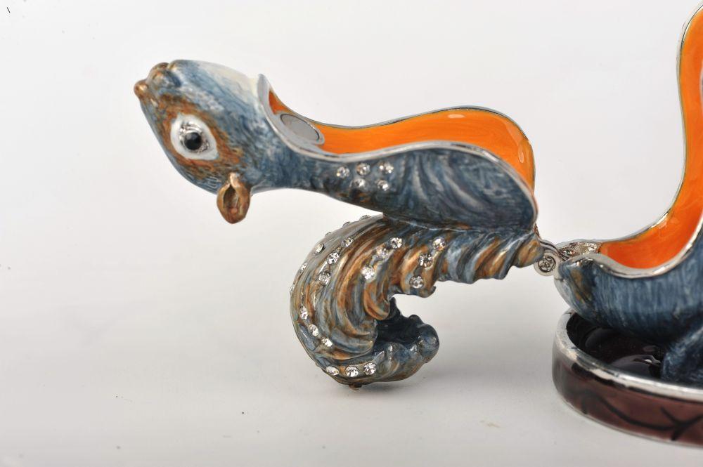 Keren Kopal Squirrel with a Red Umbrella