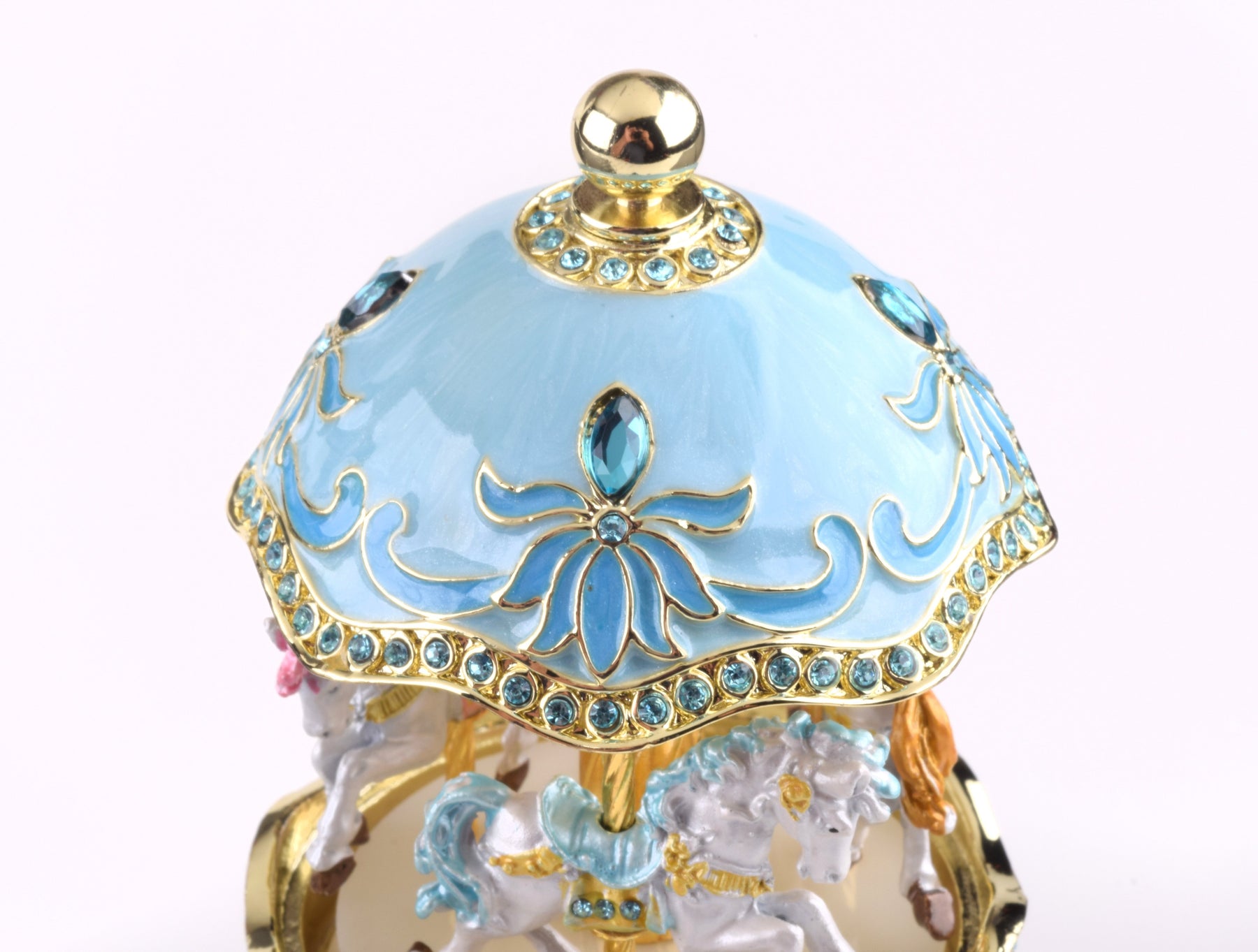 Keren Kopal Teal Wind up Musical Carousel