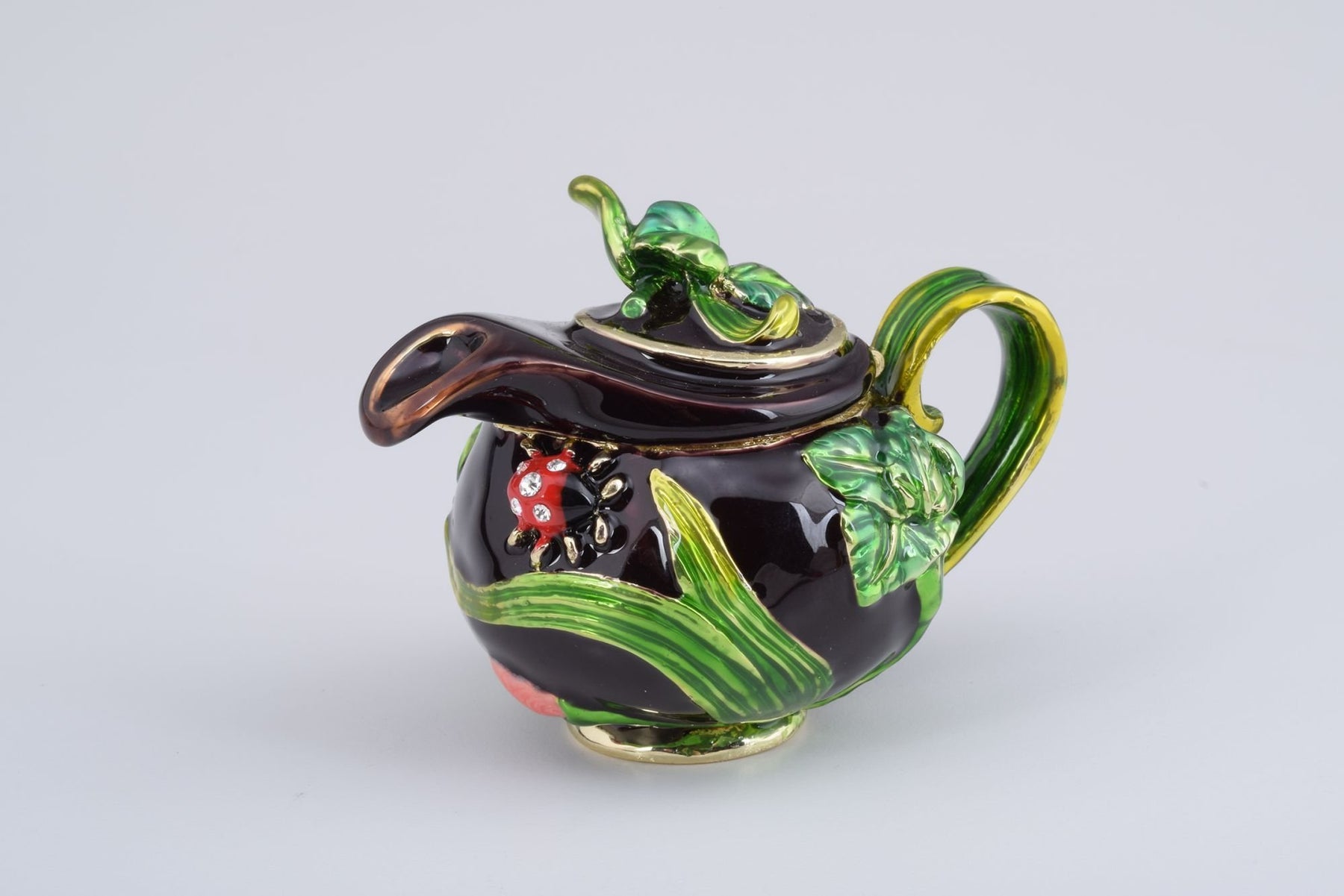 Keren Kopal Teapot Decorated with a Ladybug and a Dragonfly