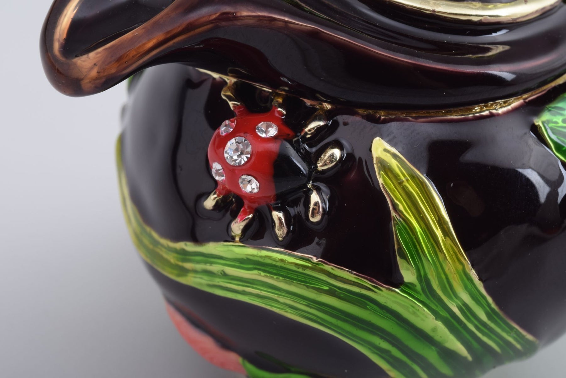 Keren Kopal Teapot Decorated with a Ladybug and a Dragonfly
