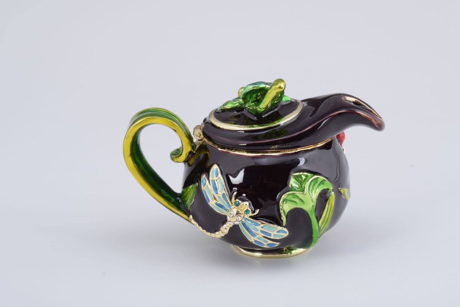 Keren Kopal Teapot Decorated with a Ladybug and a Dragonfly