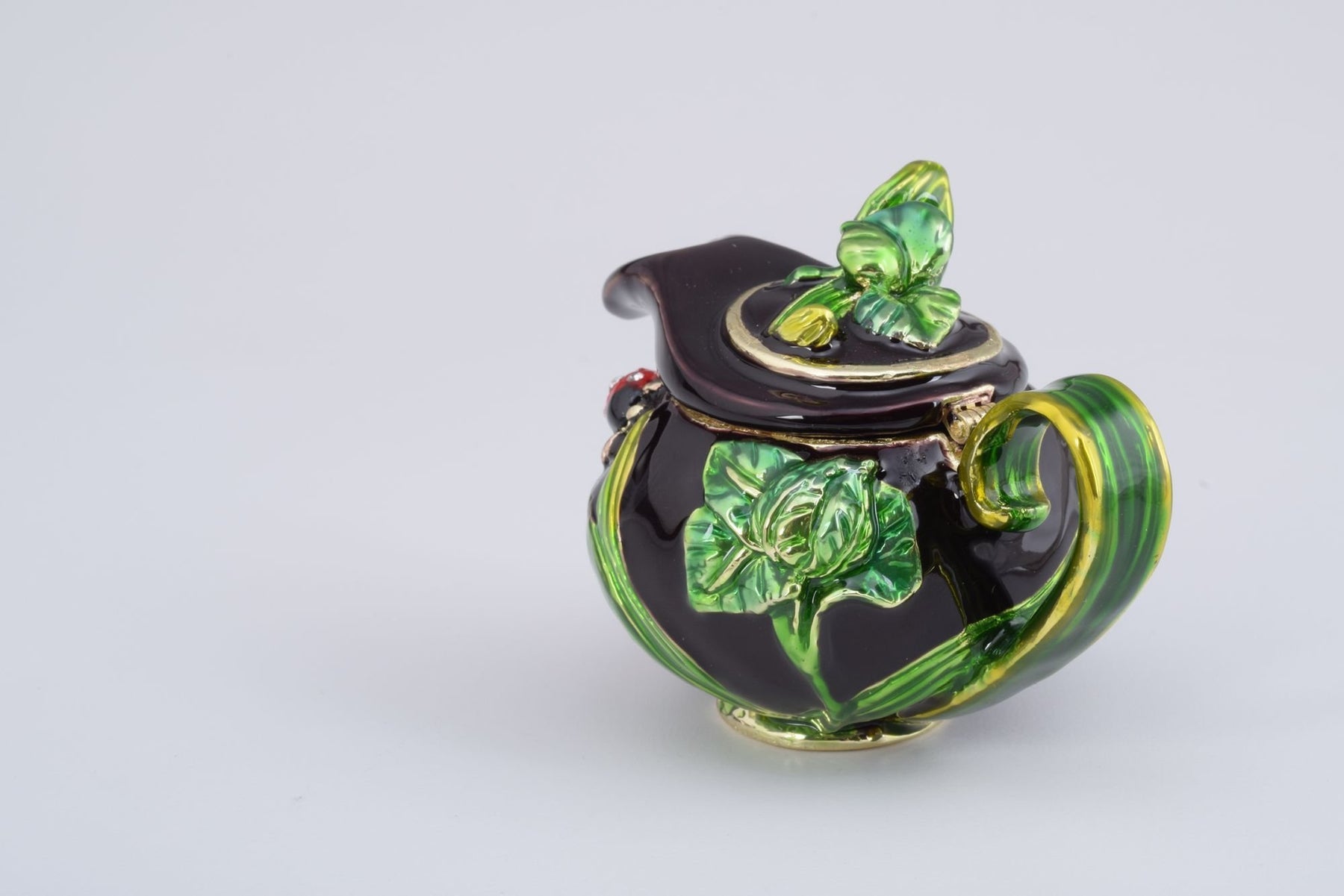 Keren Kopal Teapot Decorated with a Ladybug and a Dragonfly