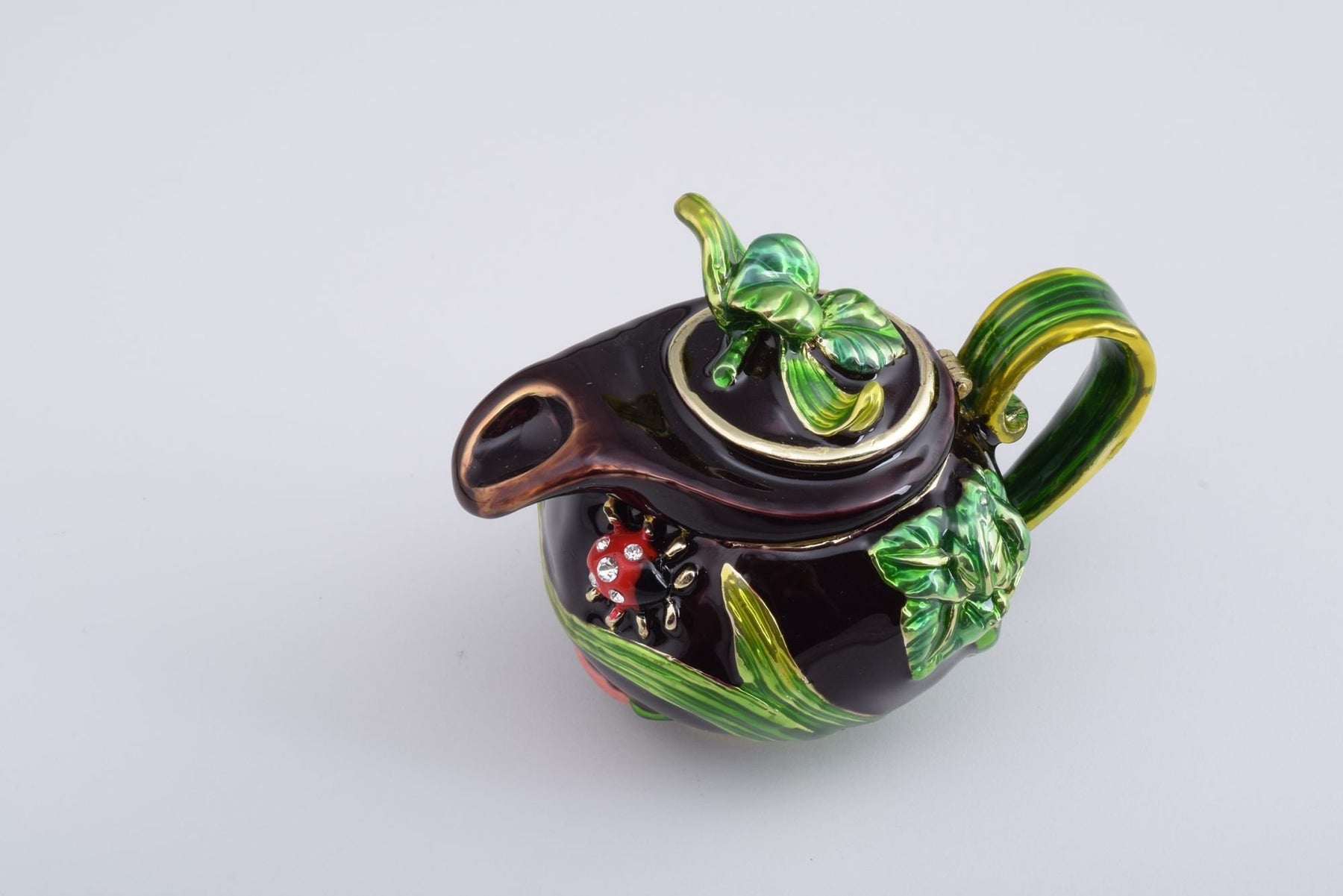 Keren Kopal Teapot Decorated with a Ladybug and a Dragonfly