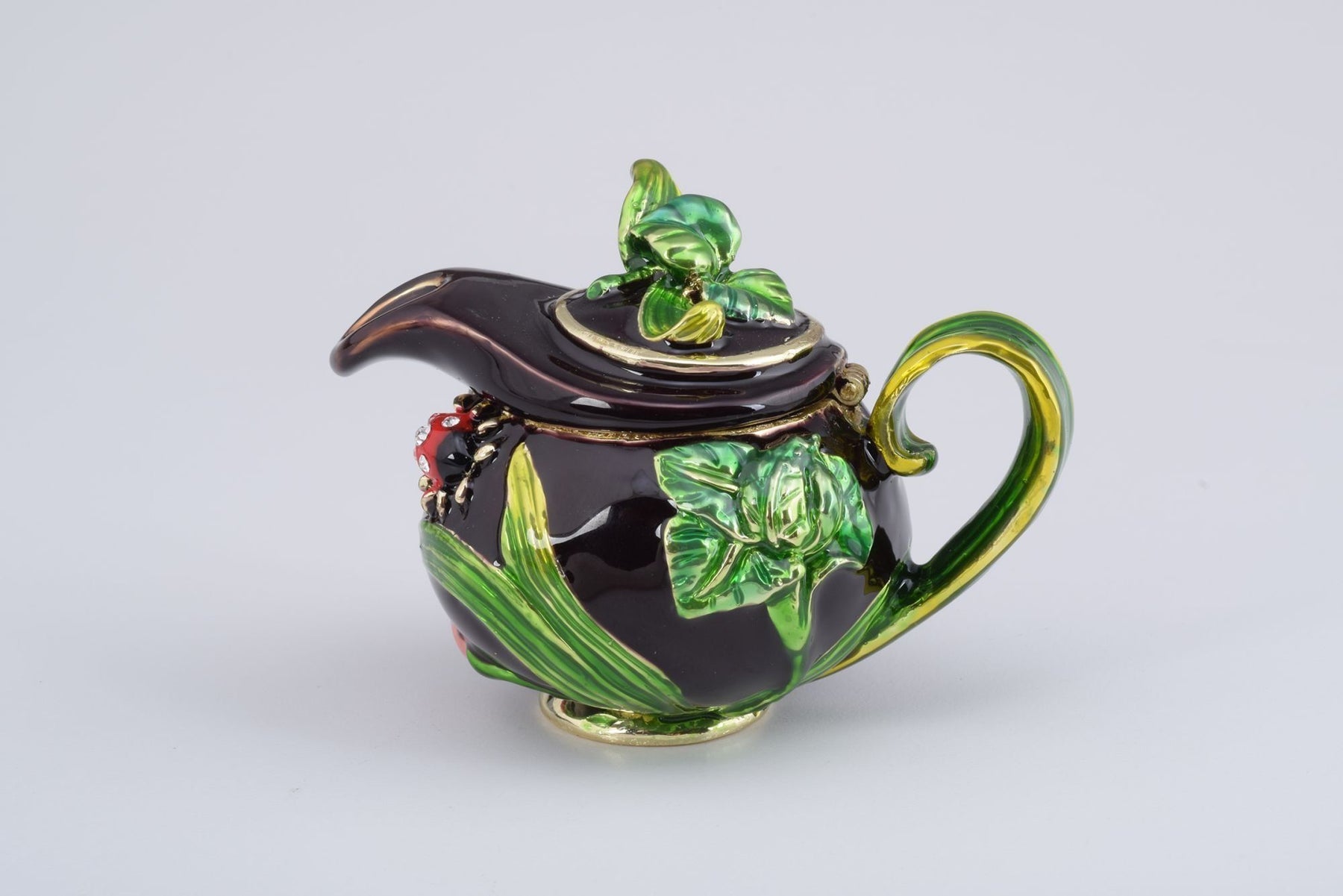 Keren Kopal Teapot Decorated with a Ladybug and a Dragonfly