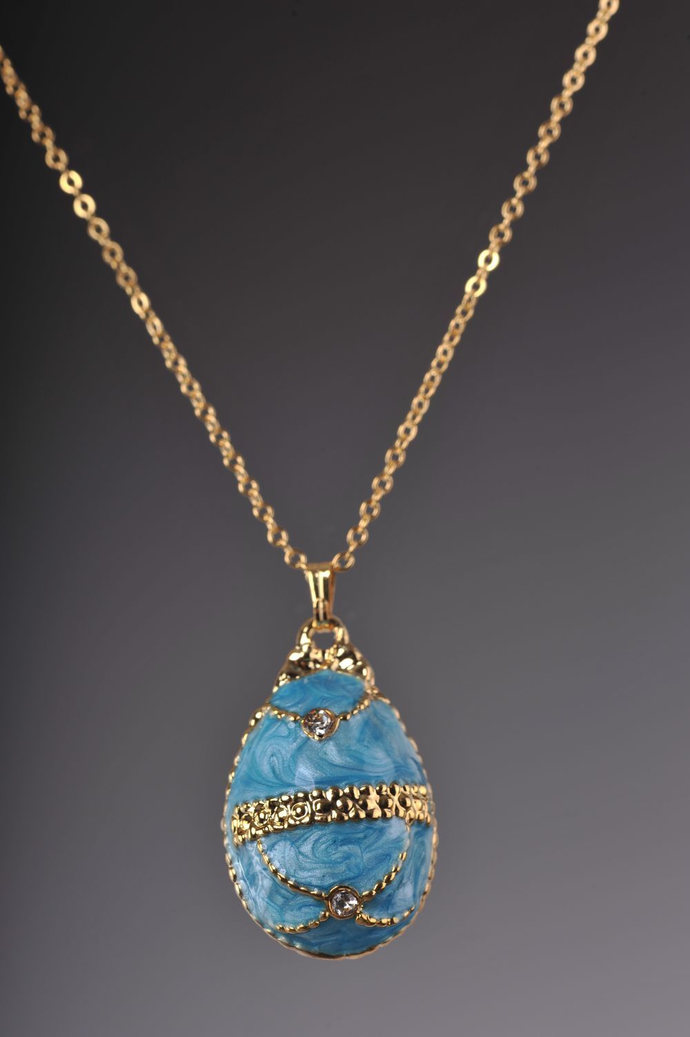 Keren Kopal Turquoise Egg Pendant Necklace