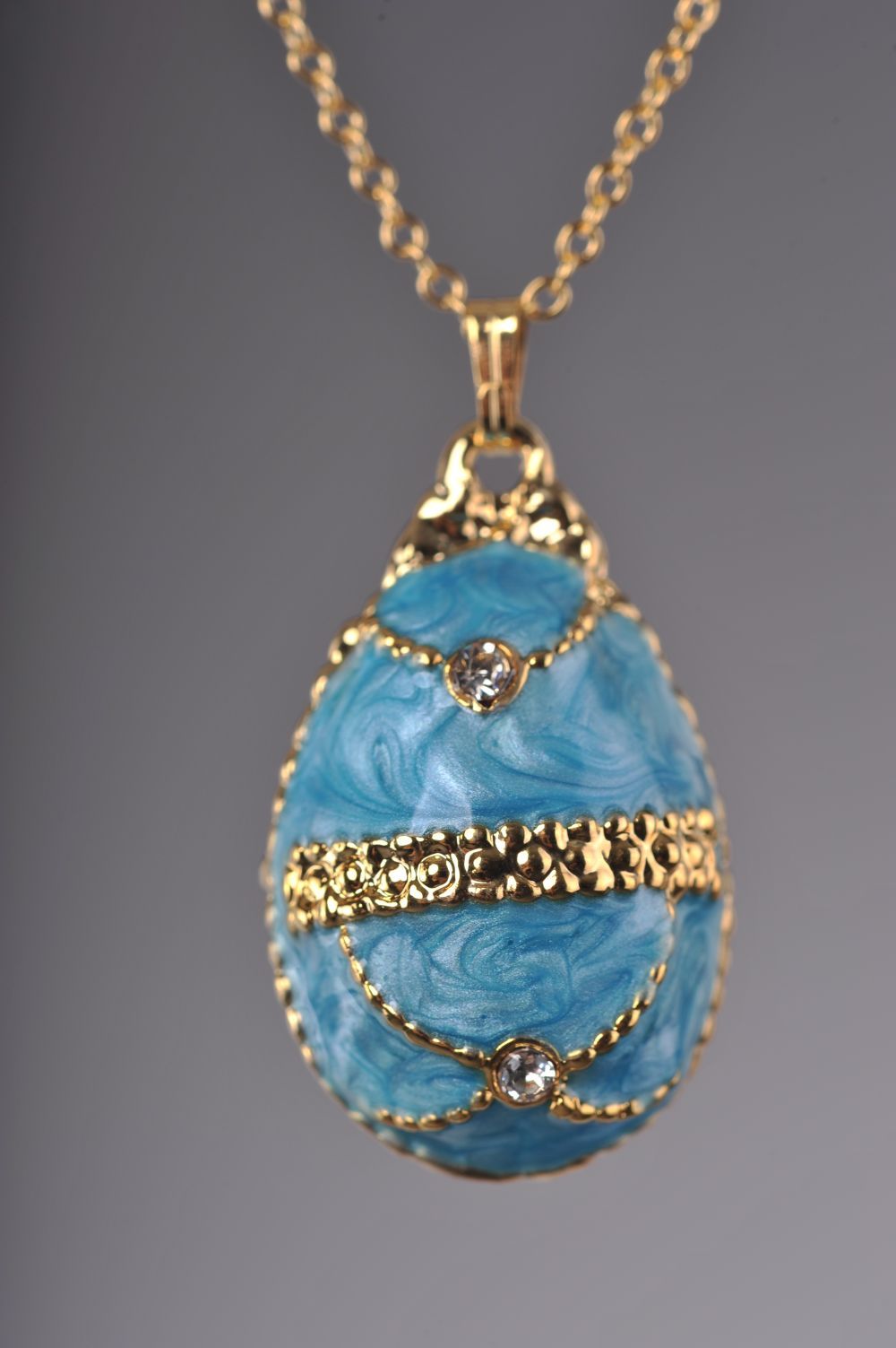 Keren Kopal Turquoise Egg Pendant Necklace