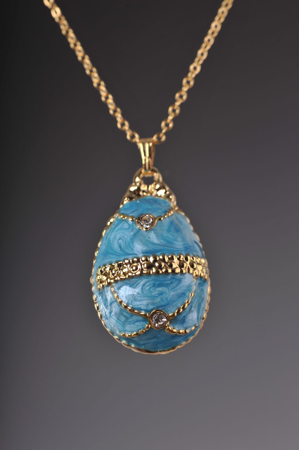 Keren Kopal Turquoise Egg Pendant Necklace