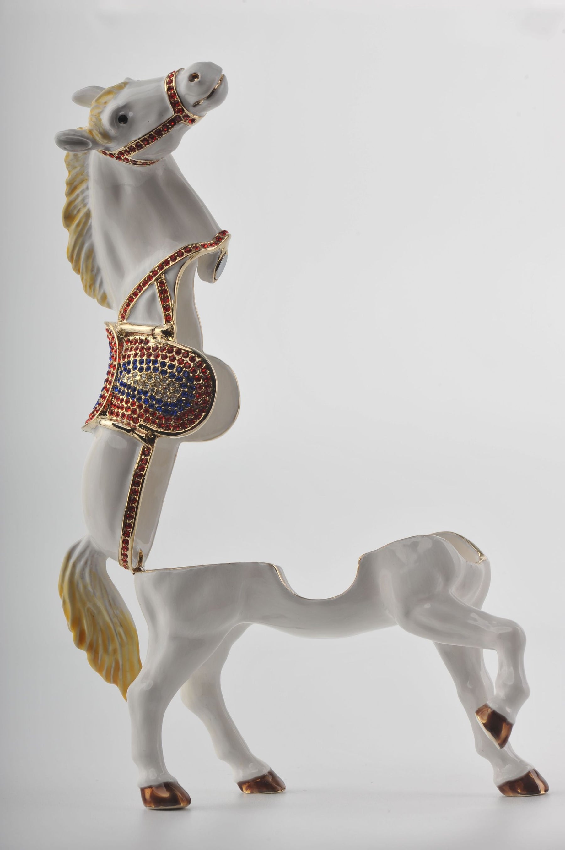 Keren Kopal White Horse with Crystal Saddle
