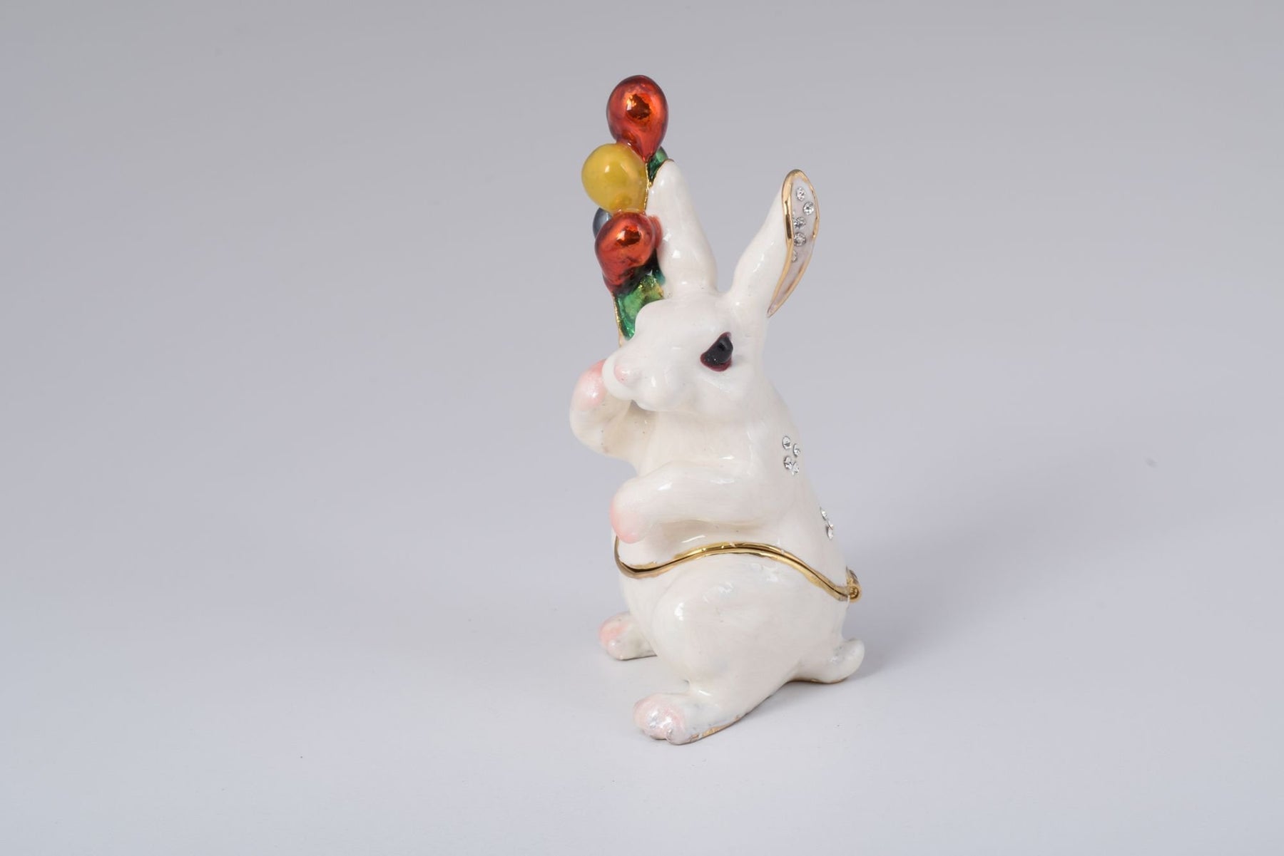 Keren Kopal White Rabbit with Colorful Baloons