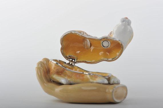 Keren Kopal Zodiac Rabbit Laying on Hand