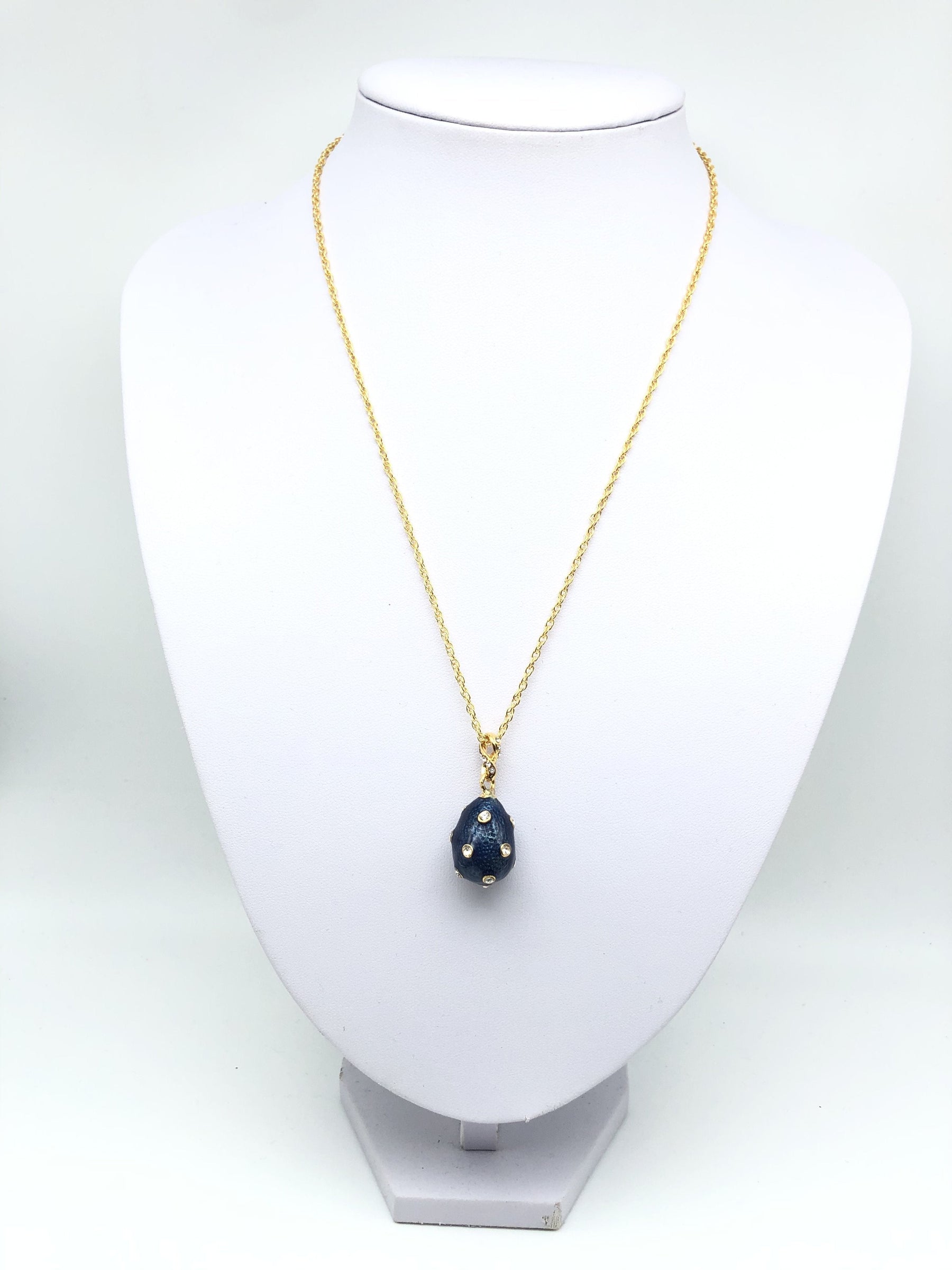 Keren Kopal Gold & Blue Egg Pendant Necklace