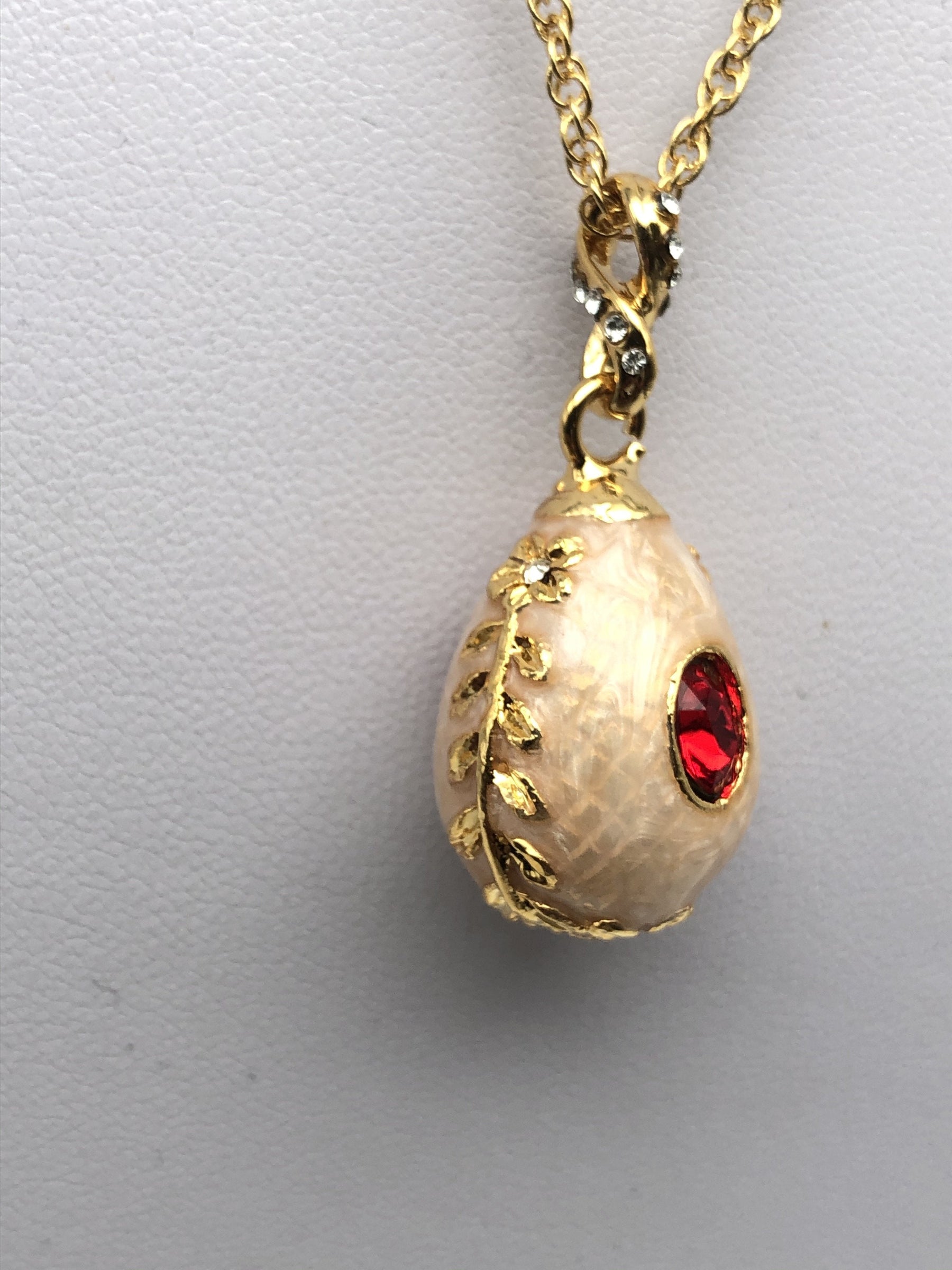 Keren Kopal Pink Egg Pendant Gold Necklace