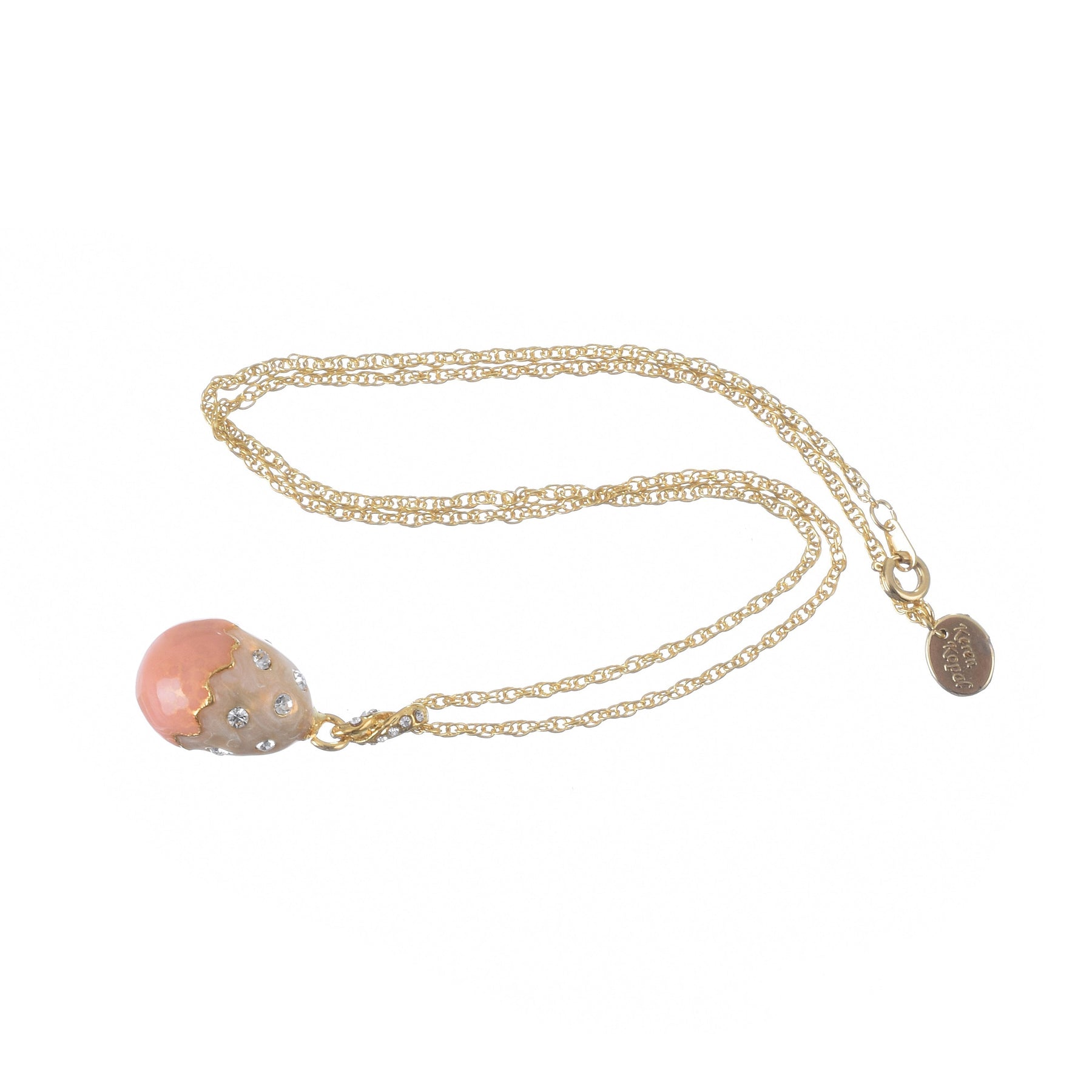 Keren Kopal Pink Egg Pendant Necklace