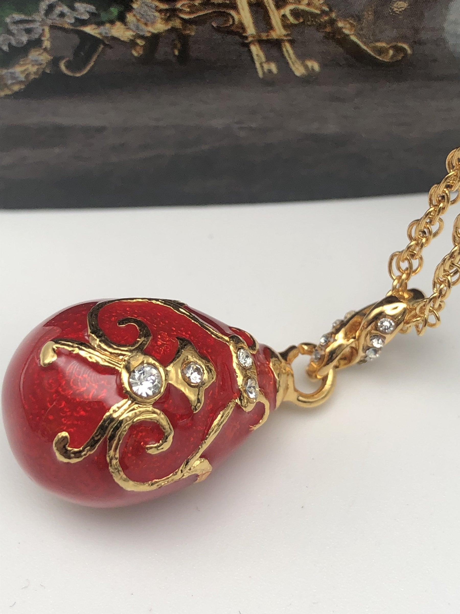Keren Kopal Red Egg Pendant Necklace