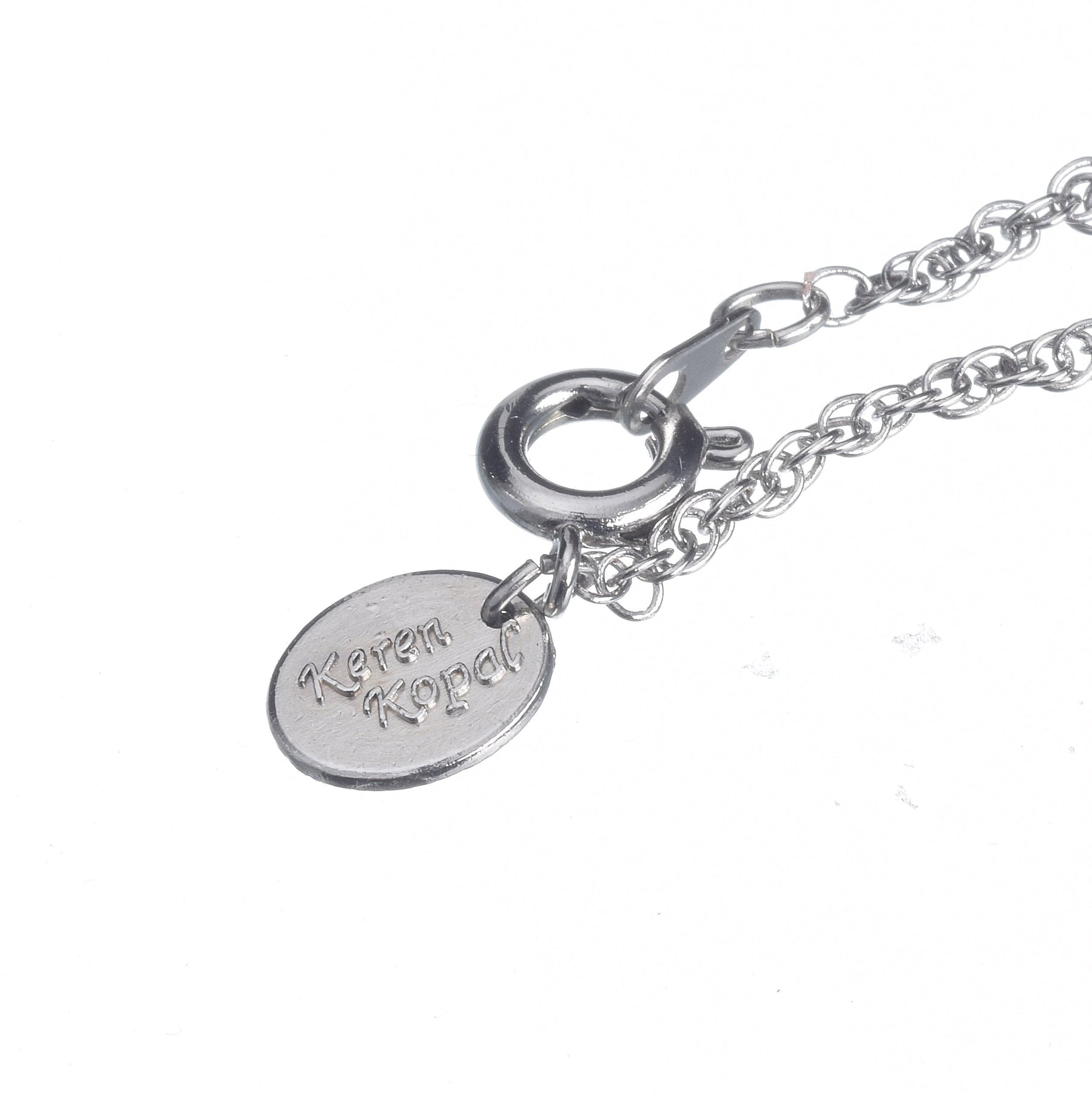 Keren Kopal Silver Egg Pendant Necklace