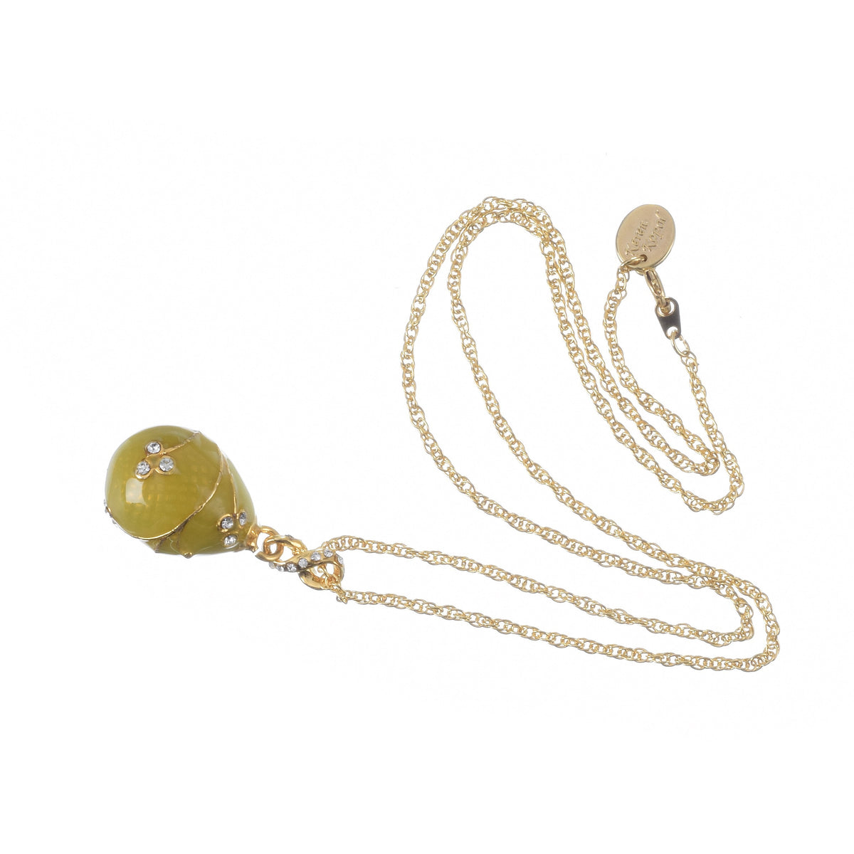 Keren Kopal Yellow Egg Pendant Gold Necklace
