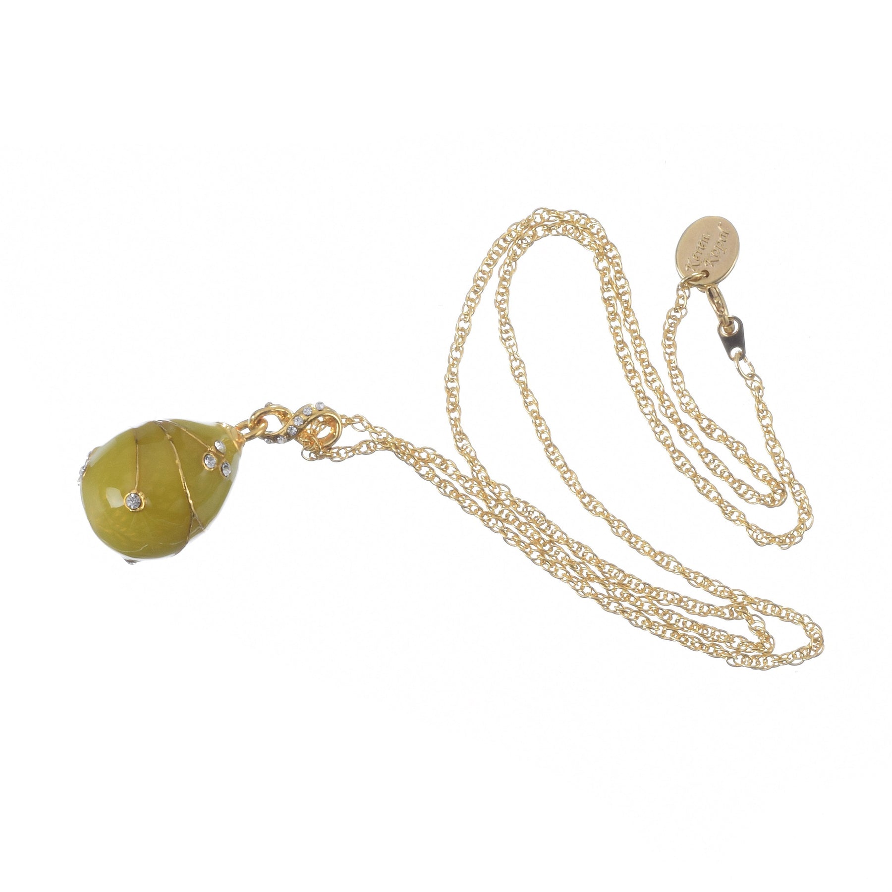 Keren Kopal Yellow Egg Pendant Gold Necklace