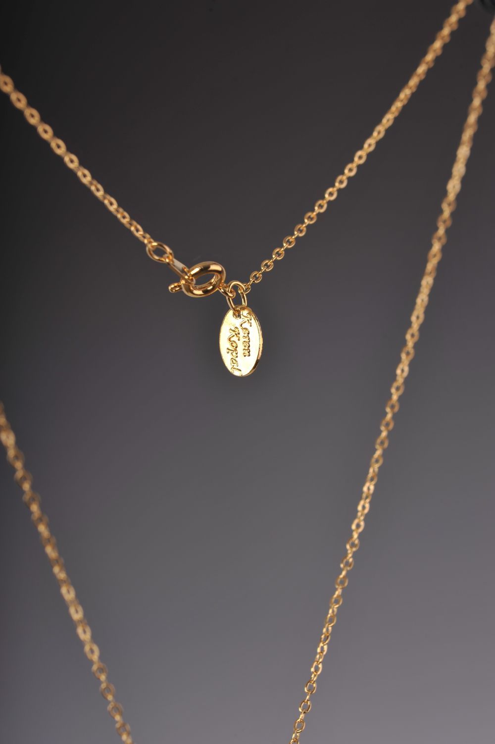 Keren Kopal Turquoise Spiral Pendant Necklace